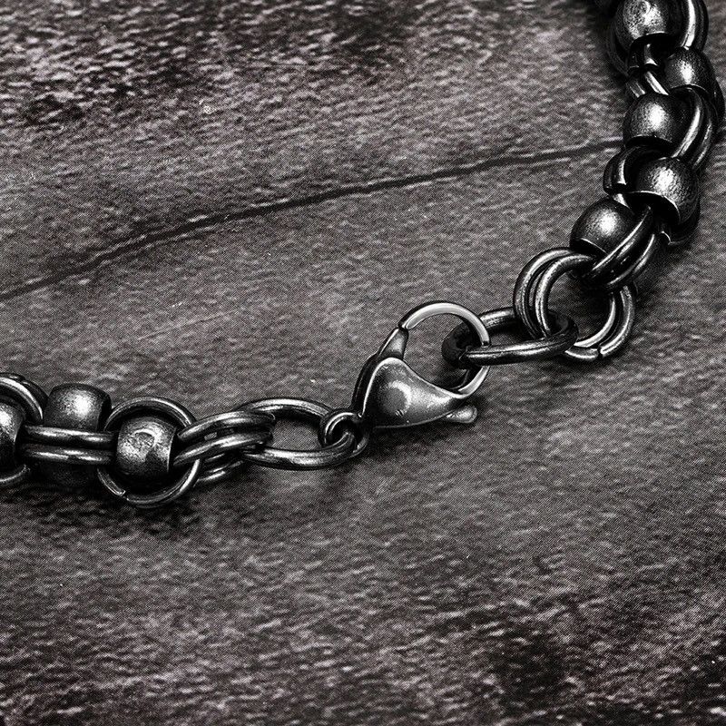 Jewelry × Vintage Creative Vintage Biker Link Chain Bracelet Handmade Size ONE SIZE - 3 Thumbnail