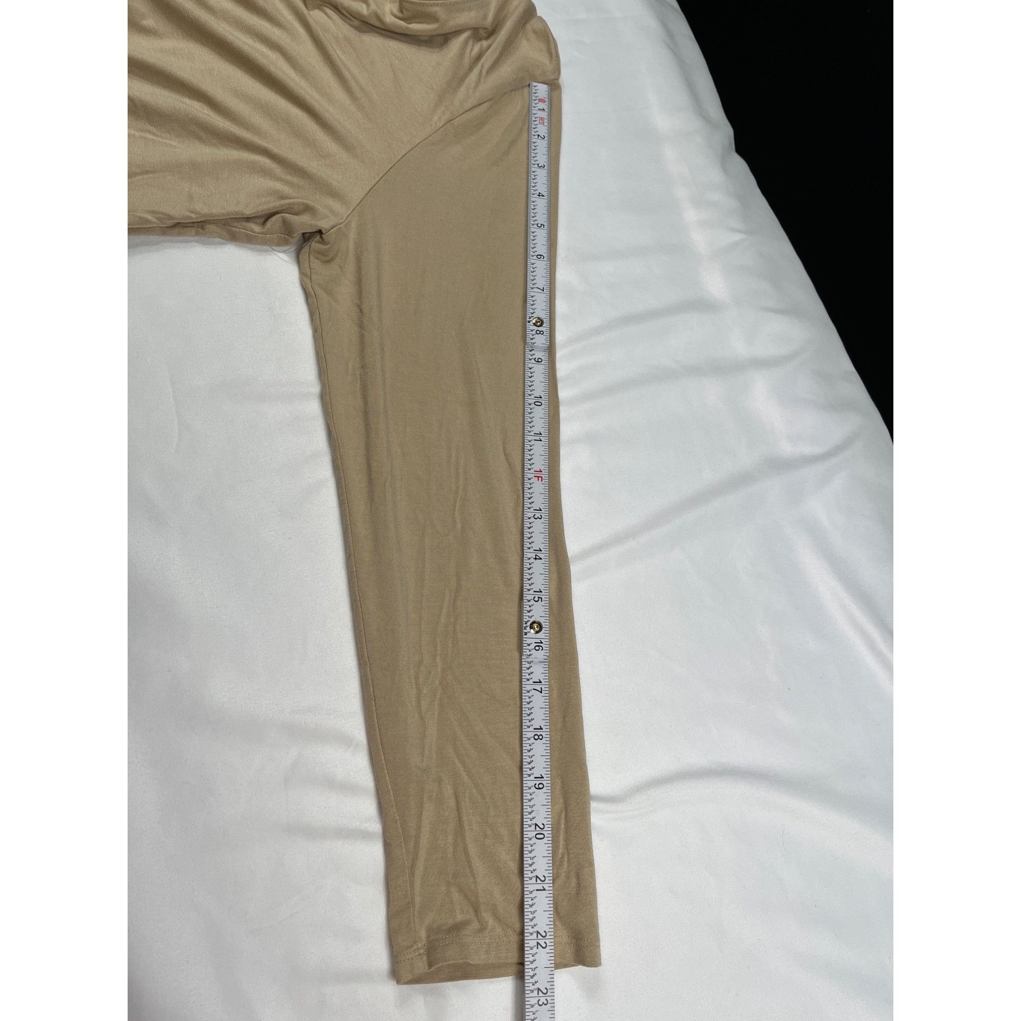 Chicos Chicos SKU 7690 Womens Beige Long Sleeve T Shirt Size XL Size XL / US 12-14 / IT 48-50 - 7 Thumbnail
