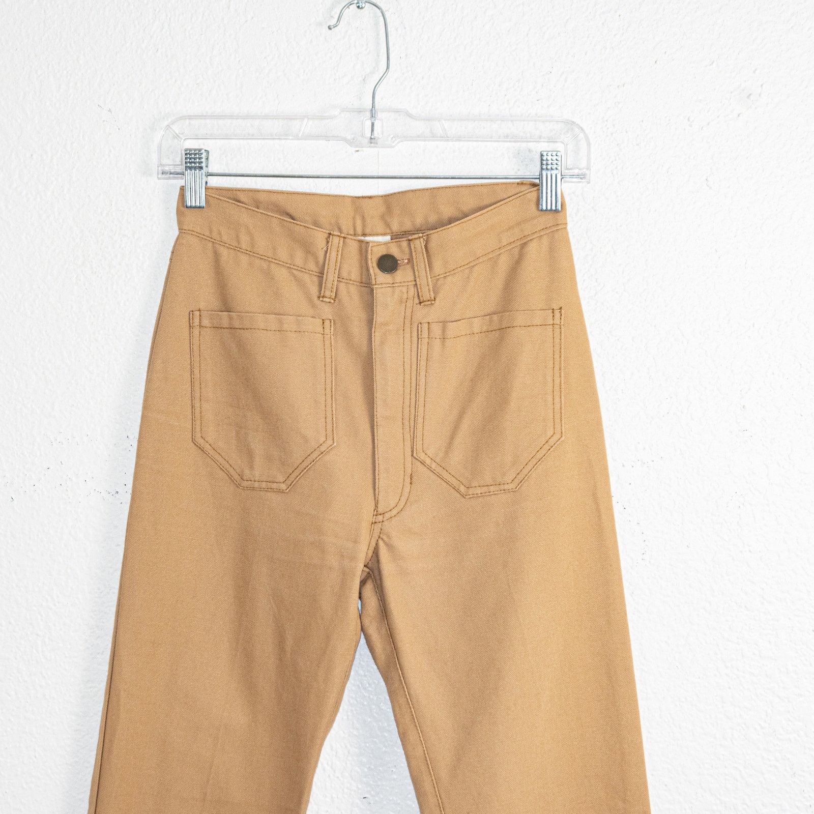 Other LYKKE WULLF $228 Ranch Pants in Honey Canvas Cotton size XS Size 24" / US 00 / IT 34 - 3 Thumbnail