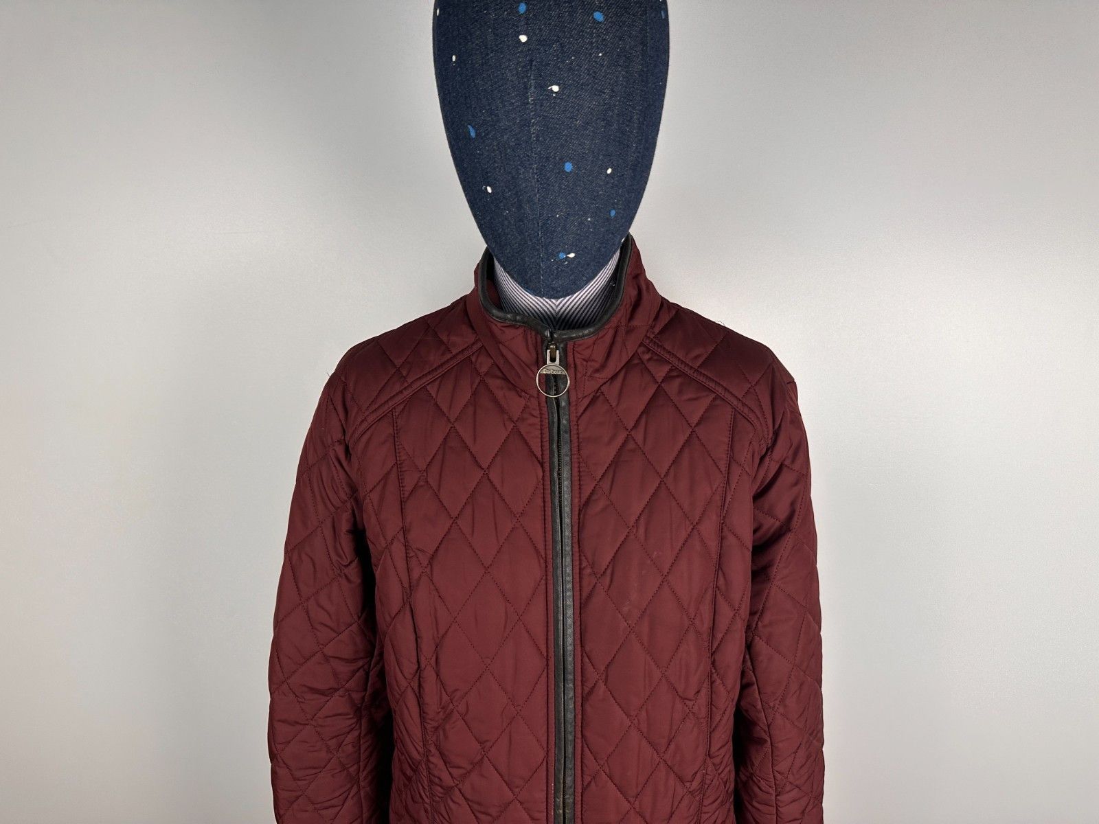 Barbour Barbour Stallion Quilted Jacket Leather Trim Red Womens US10 Size L / US 10 / IT 46 - 2 Thumbnail