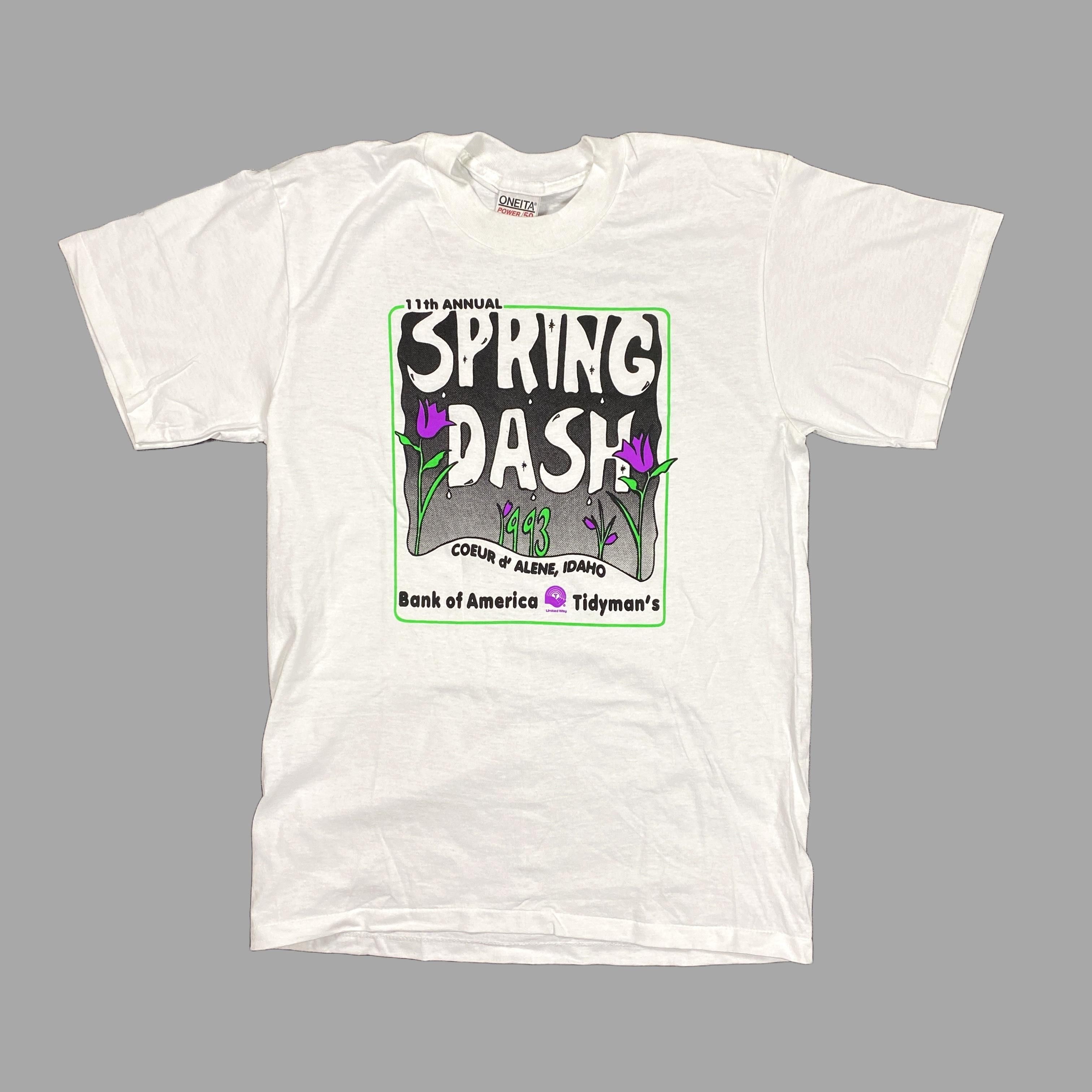 Vintage Vintage Oneita Single Stitch Running 1993 Tee Shirt Large Size US L / EU 52-54 / 3 - 2 Thumbnail