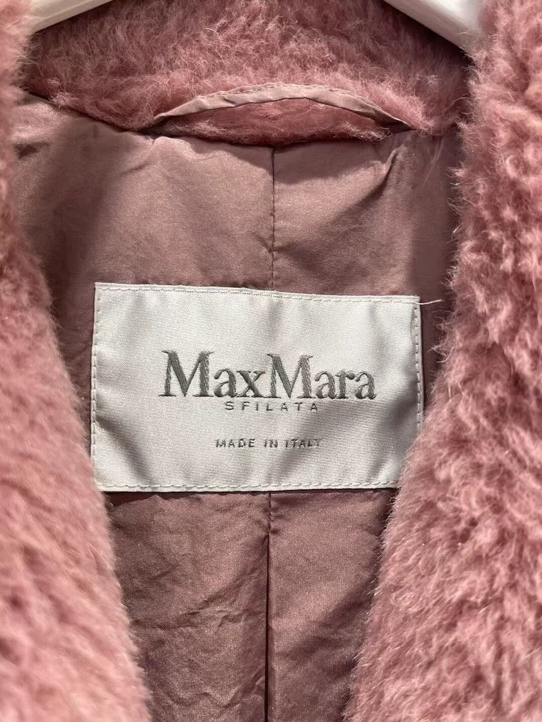 Max Mara Max Mara Pink Teddy Coat Size S / US 4 / IT 40 - 6 Thumbnail