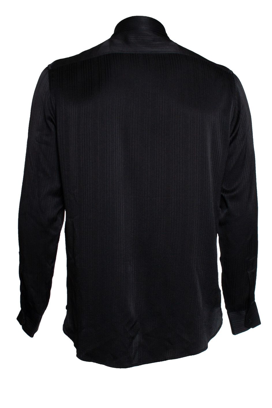 Saint Laurent Paris Saint Laurent, Black striped silk shirt Size US S / EU 44-46 / 1 - 3 Thumbnail
