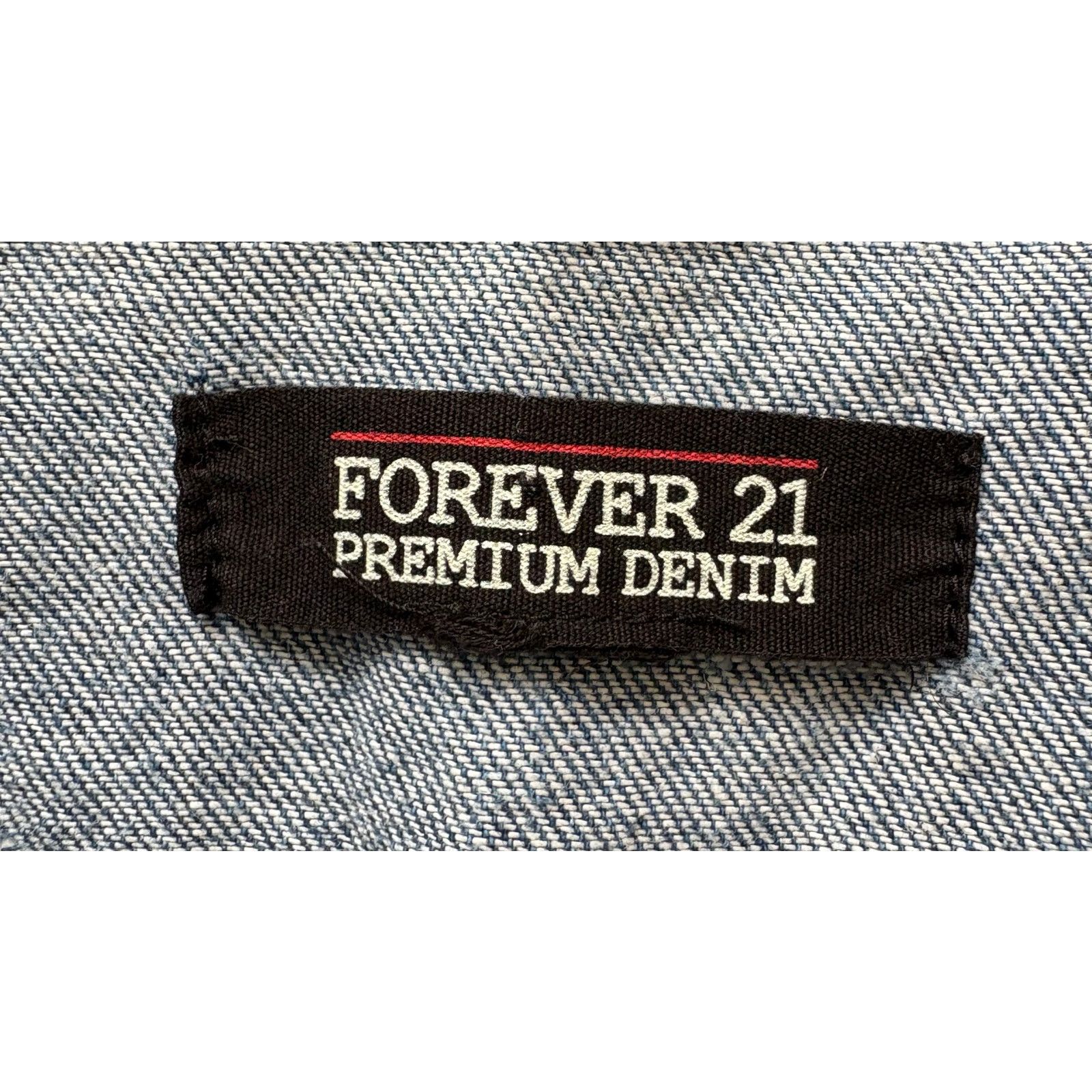 Forever 21 Forever 21 | Premium Denim Jean Vest Lace Back | Small Size S / US 4 / IT 40 - 3 Thumbnail
