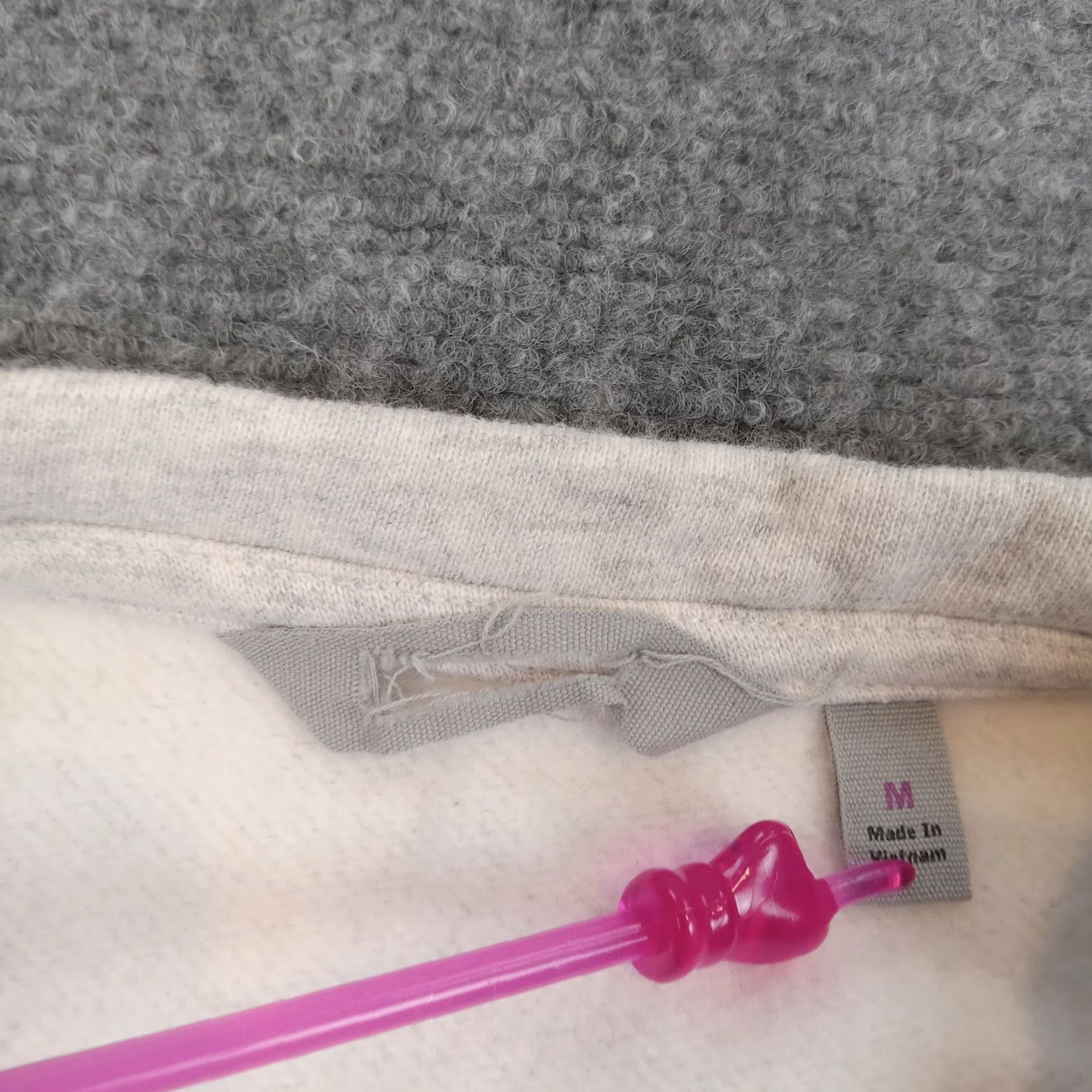 Athleta Athleta Women's Medium Gray Crew Neck Fleece Pullover Sweater Long Sleeve Size M / US 6-8 / IT 42-44 - 5 Thumbnail