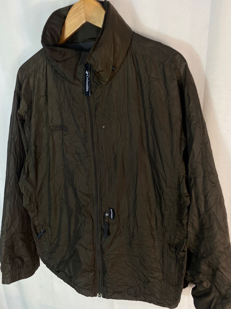 Columbia Colombia windbreaker jacket hidden hoodie Size US L / EU 52-54 / 3 - 2 Thumbnail