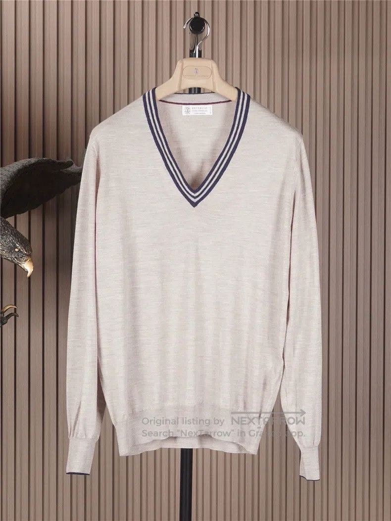 Brunello Cucinelli Brunello Cucinelli Cashmere wool blended knit sweater Size US M / EU 48-50 / 2 - 1 Thumbnail
