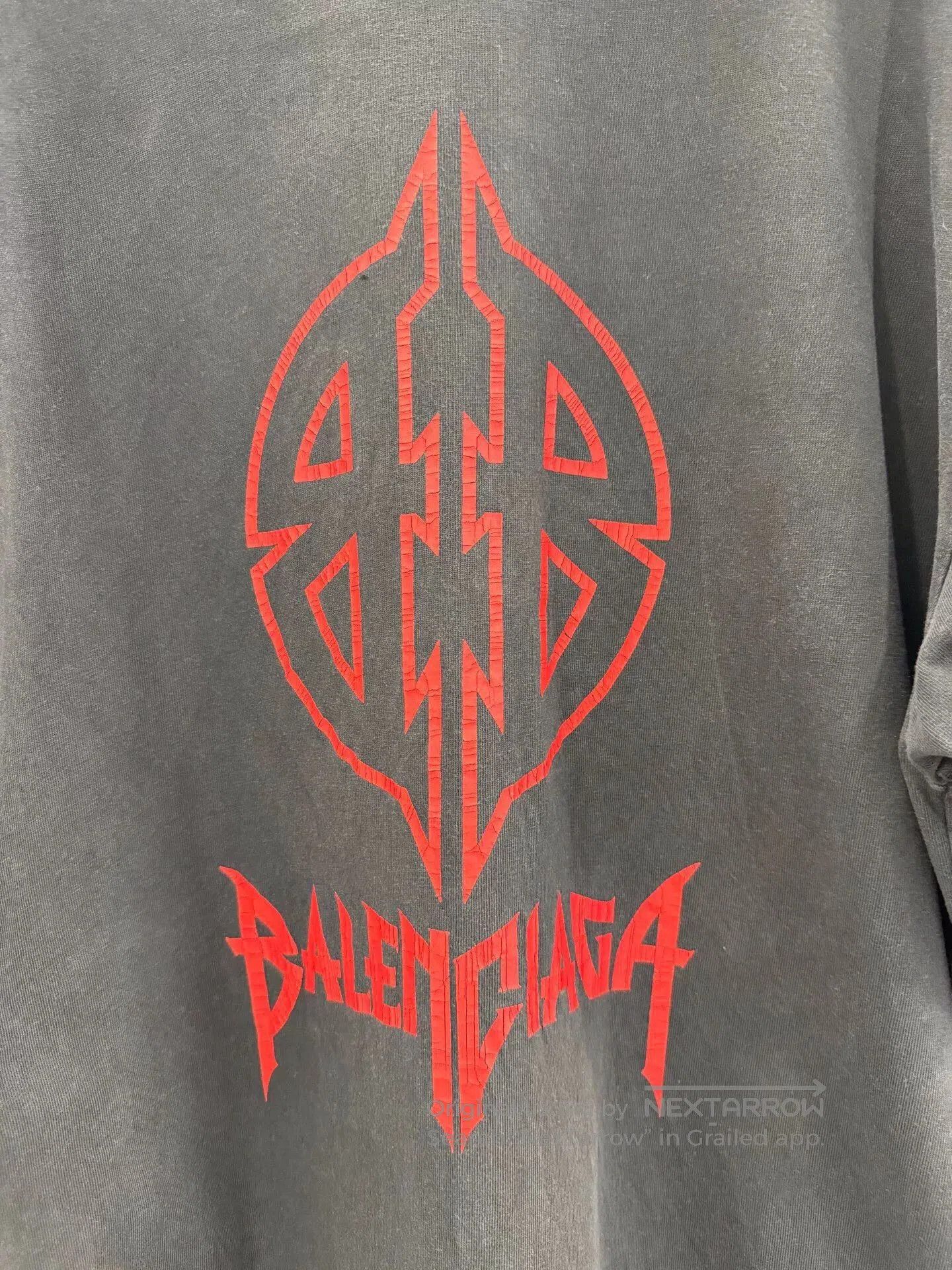 Balenciaga Balenciaga Red Double B Logo Black Tee. Size US S / EU 44-46 / 1 - 4 Thumbnail