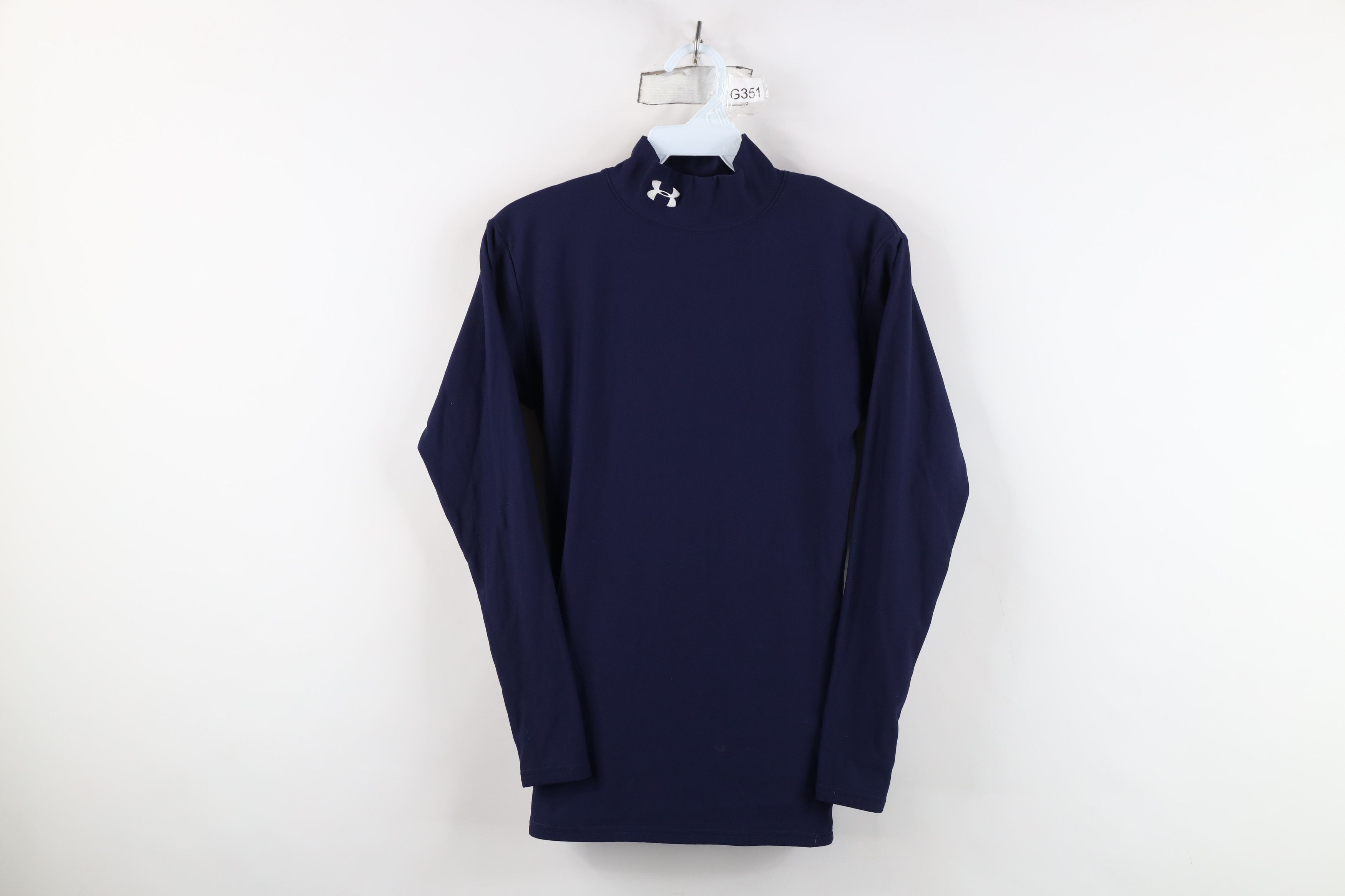 Under Armour Under Armour Compression Training Mock Neck T-Shirt Blue Size US S / EU 44-46 / 1 - 1 Thumbnail