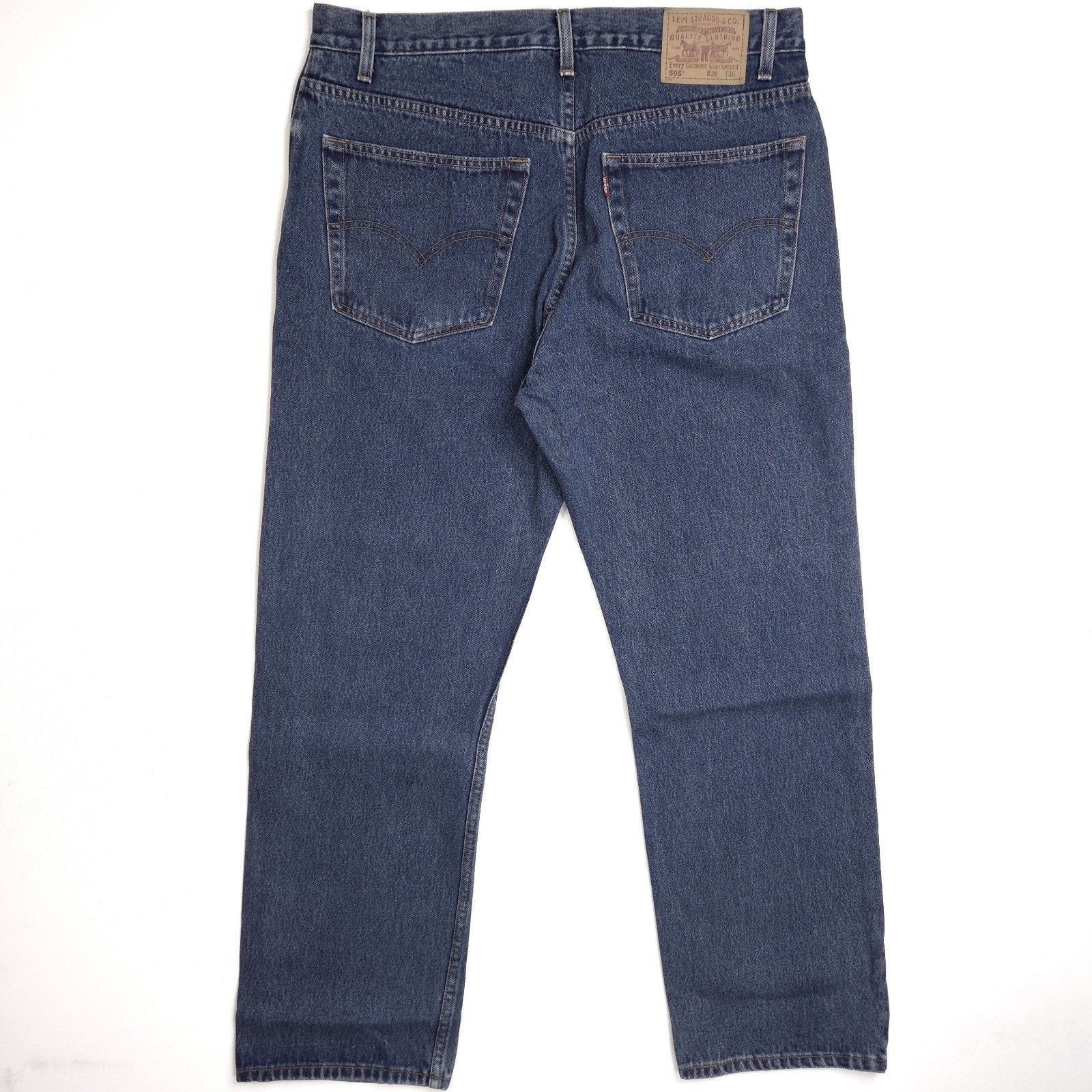 Levi's Vintage Levis 505 Jeans Mens 38x30 EUC Dark Blue Denim Retro Size US 38 / EU 54 - 7 Thumbnail