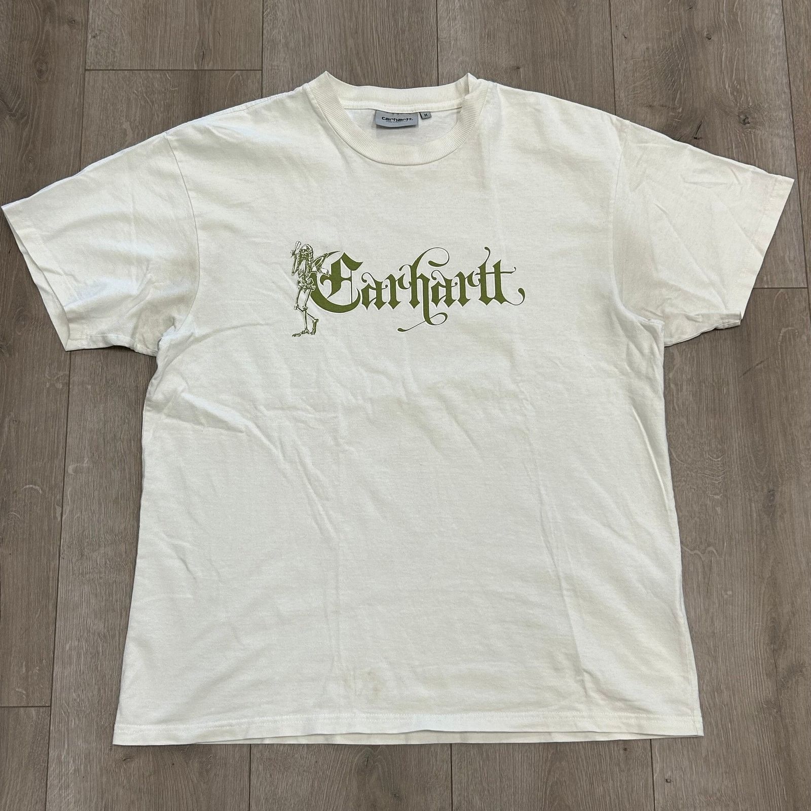 Carhartt Carhartt Work In Progress Off-White Scribe Tee T Shirt Size US M / EU 48-50 / 2 - 1 Thumbnail