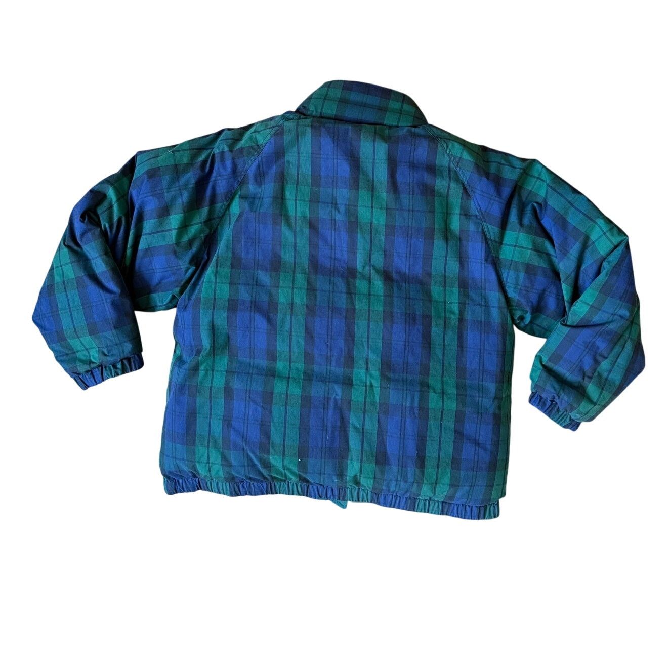Eddie Bauer Eddie Bauer Reversible Green Navy Tartan Down Puffer Jacket Size US M / EU 48-50 / 2 - 5 Thumbnail