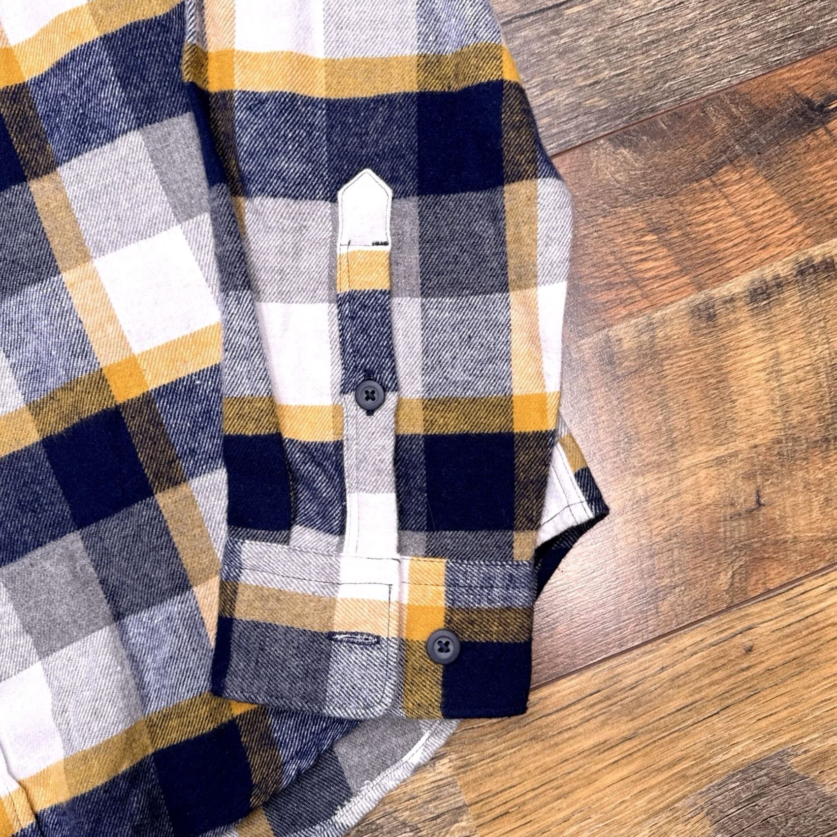 Express Express Shirt Mens M Button-Up Flannel Check Multicolor Cotton 4 Seasons Casual Travel Size US M / EU 48-50 / 2 - 6 Thumbnail