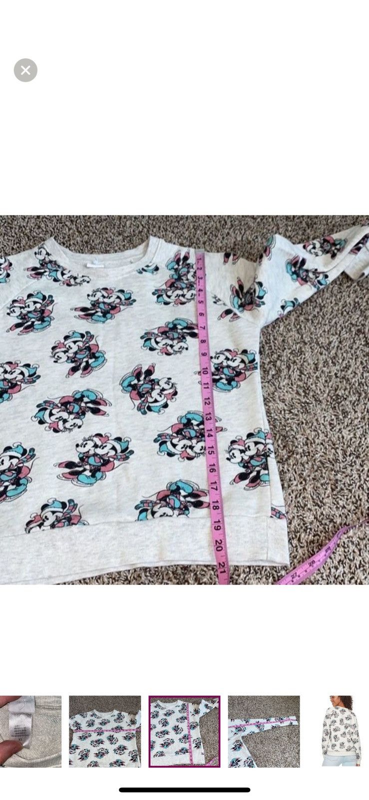 Disney Disney XS Minnie and Mickey ice skating crewneck sweatshirt Size XS / US 0-2 / IT 36-38 - 6 Thumbnail