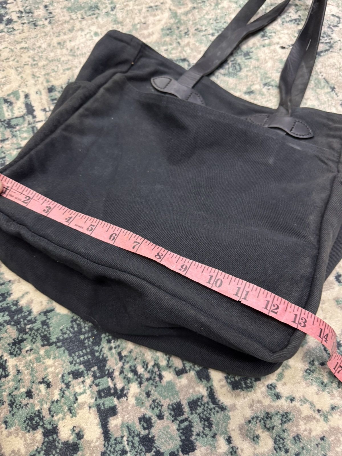 Filson VINTAGE FILSON RUGGED TWILL LEATHER STRAP TOTE BAG Size ONE SIZE - 8 Thumbnail