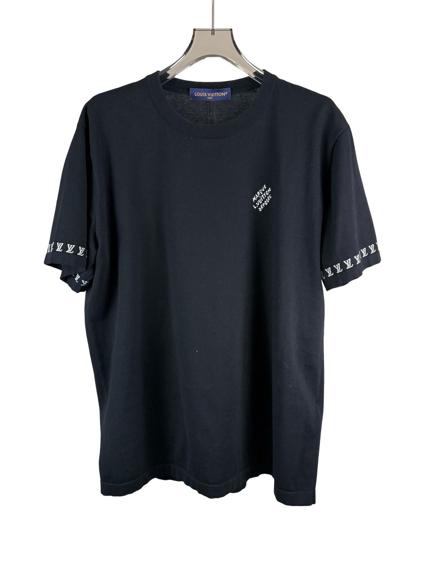 Louis Vuitton Louis Vuitton Logo Cuff Knit T-Shirt XL Size US XL / EU 56 / 4 - 1 Thumbnail