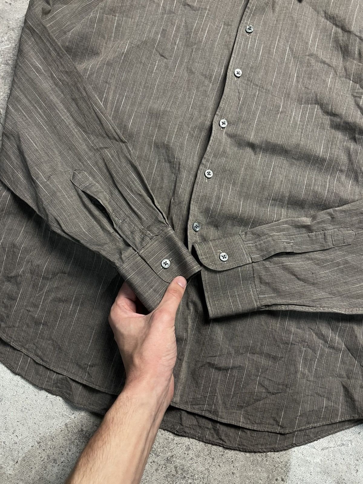 Burberry Burberry London Stripes Long Sleeve Shirt Size US L / EU 52-54 / 3 - 3 Thumbnail