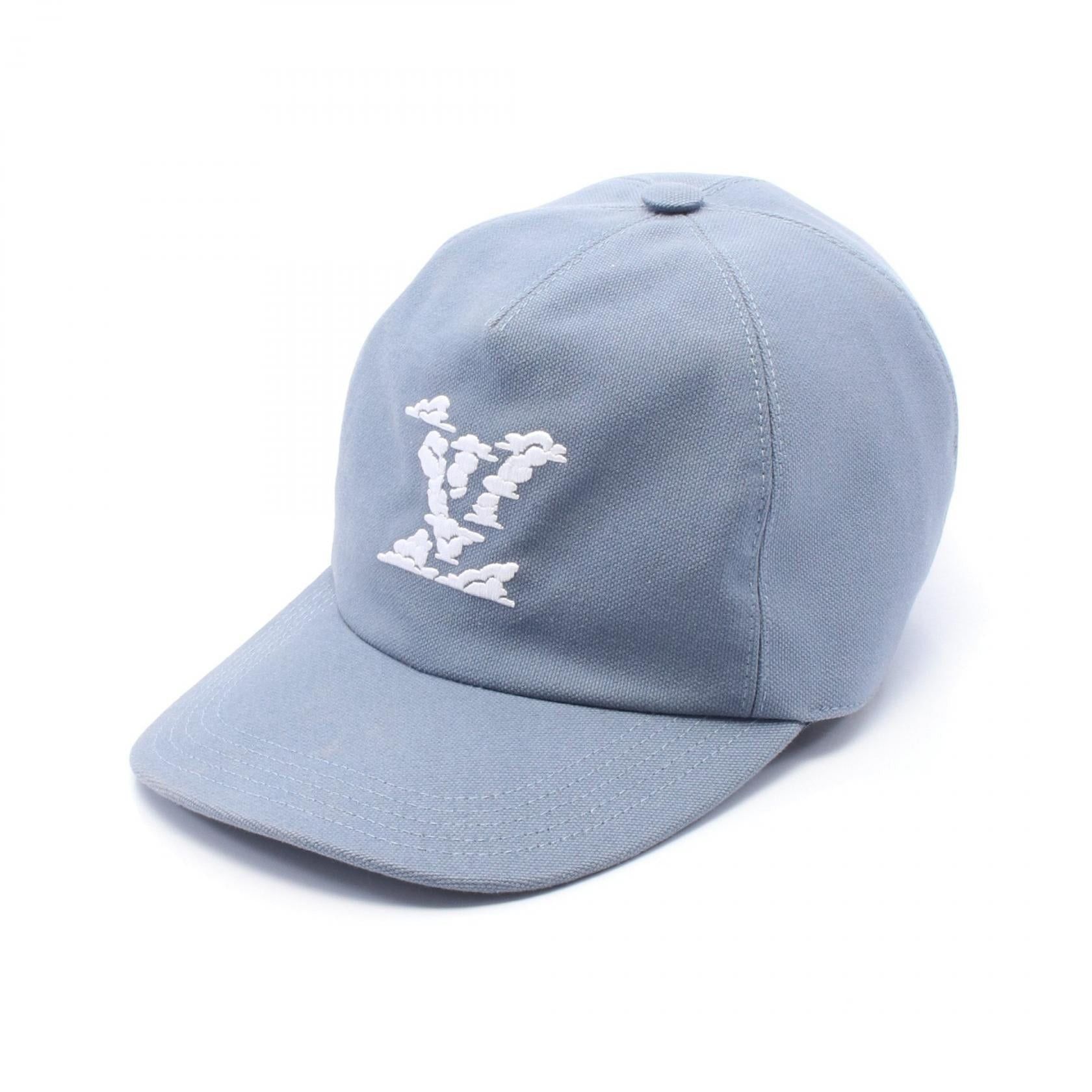 Louis Vuitton Louis Vuitton Casquette Lv Cloud Cap Cotton Blue Gray Size ONE SIZE - 1 Thumbnail
