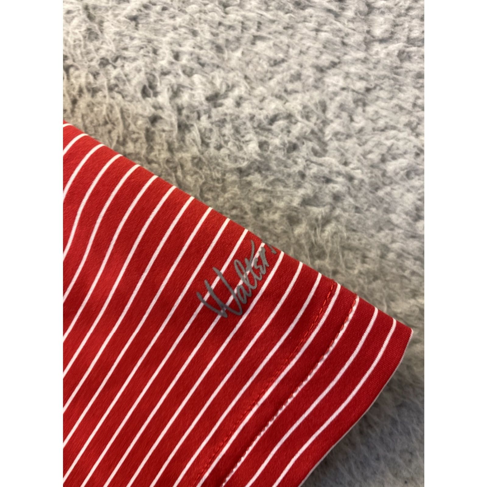 Vintage Walter Hagen Polo Shirt Mens XL Red Short Sleeve Striped Golf Activewear /62-62 Size US XL / EU 56 / 4 - 5 Thumbnail