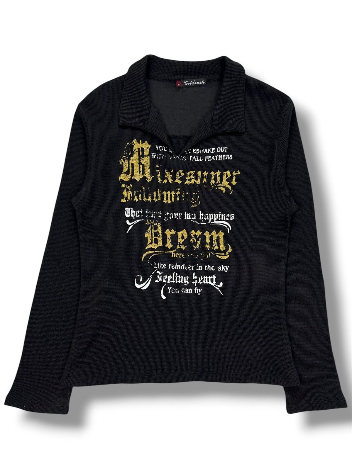 Japanese Brand Goldrush Waffle L/S Shirt Size US S / EU 44-46 / 1 - 1 Thumbnail