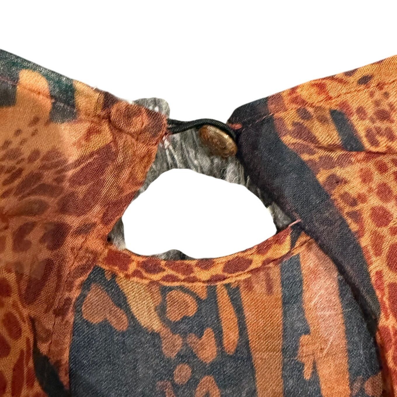 Farm Rio FARM Rio Giraffes Puff Sleeve Maxi Dress Brown Multi Size XS Size XS / US 0-2 / IT 36-38 - 10 Thumbnail