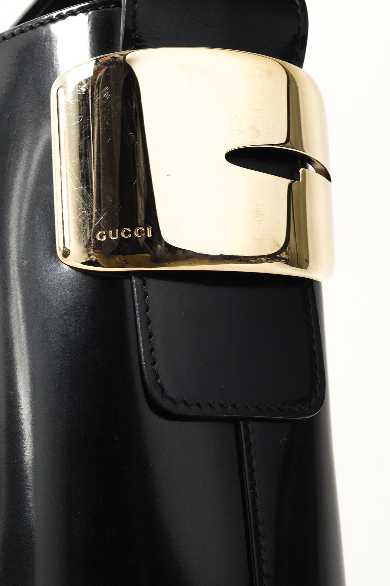 Gucci Gucci Tom Ford Era Patent Leather G-Hardware Bucket Bag Size ONE SIZE - 9 Thumbnail