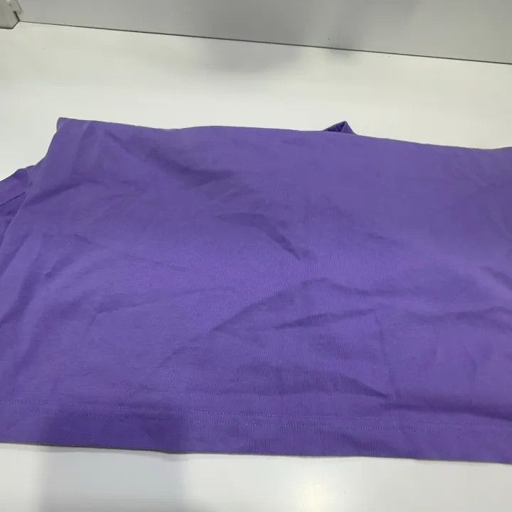 Balenciaga Balenciaga Purple Logo Print Short Sleeve T-Shirt 0079-2507 Size XXS / US 00 / IT 34 - 7 Thumbnail
