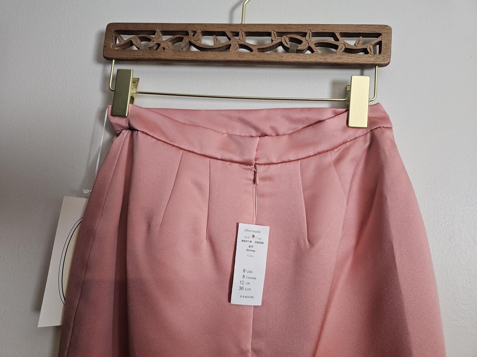 Other NWT Alfred Angelo Skirt Light Pink Womens Size 8 Satin Size 30" / US 8 / IT 44 - 6 Thumbnail