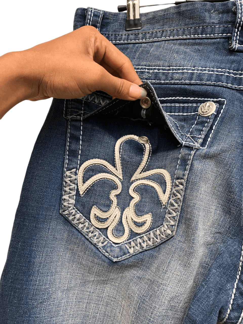 Japanese Brand LBJC Ripped Denim Jeans Size US 36 / EU 52 - 8 Thumbnail