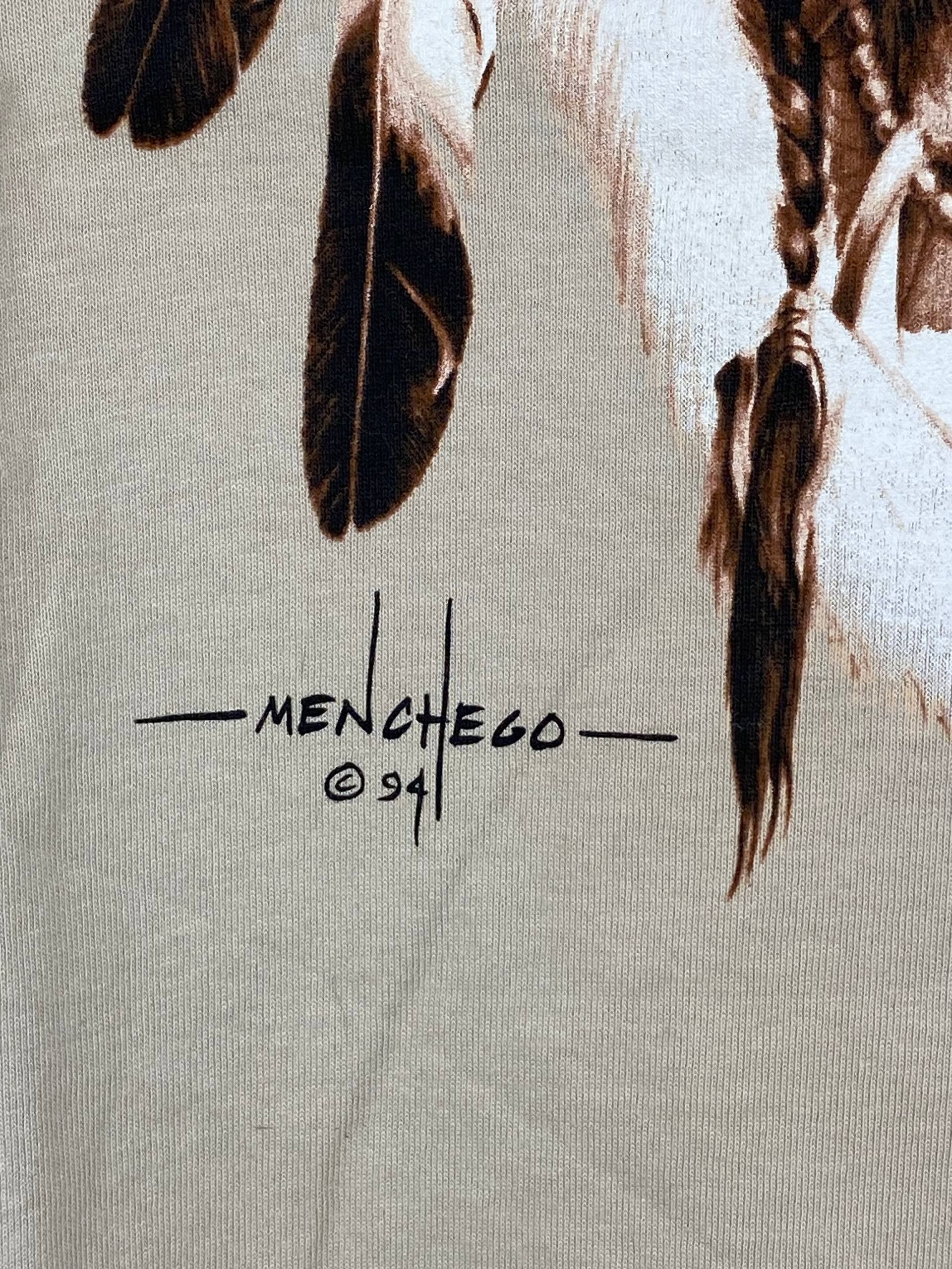 Warrior Vintage Menchego Warrior 1994 Deadstock Graphic Nature Tee Size US M / EU 48-50 / 2 - 2 Thumbnail