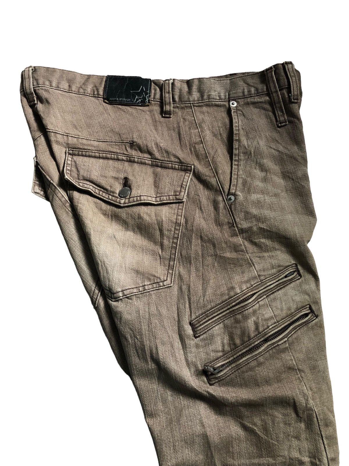 If Six Was Nine × Japanese Brand × Le Grande Bleu (L.G.B.) Rattle Trap multi zipper pants Size US 33 - 11 Thumbnail