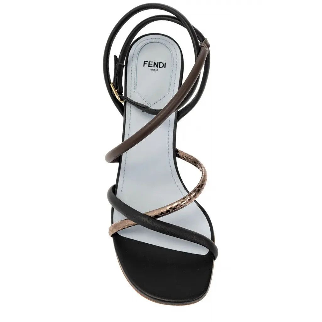 Fendi o1loc1c0824 Sandal in Black / Light Blue Size US 9 / IT 39 - 4 Thumbnail