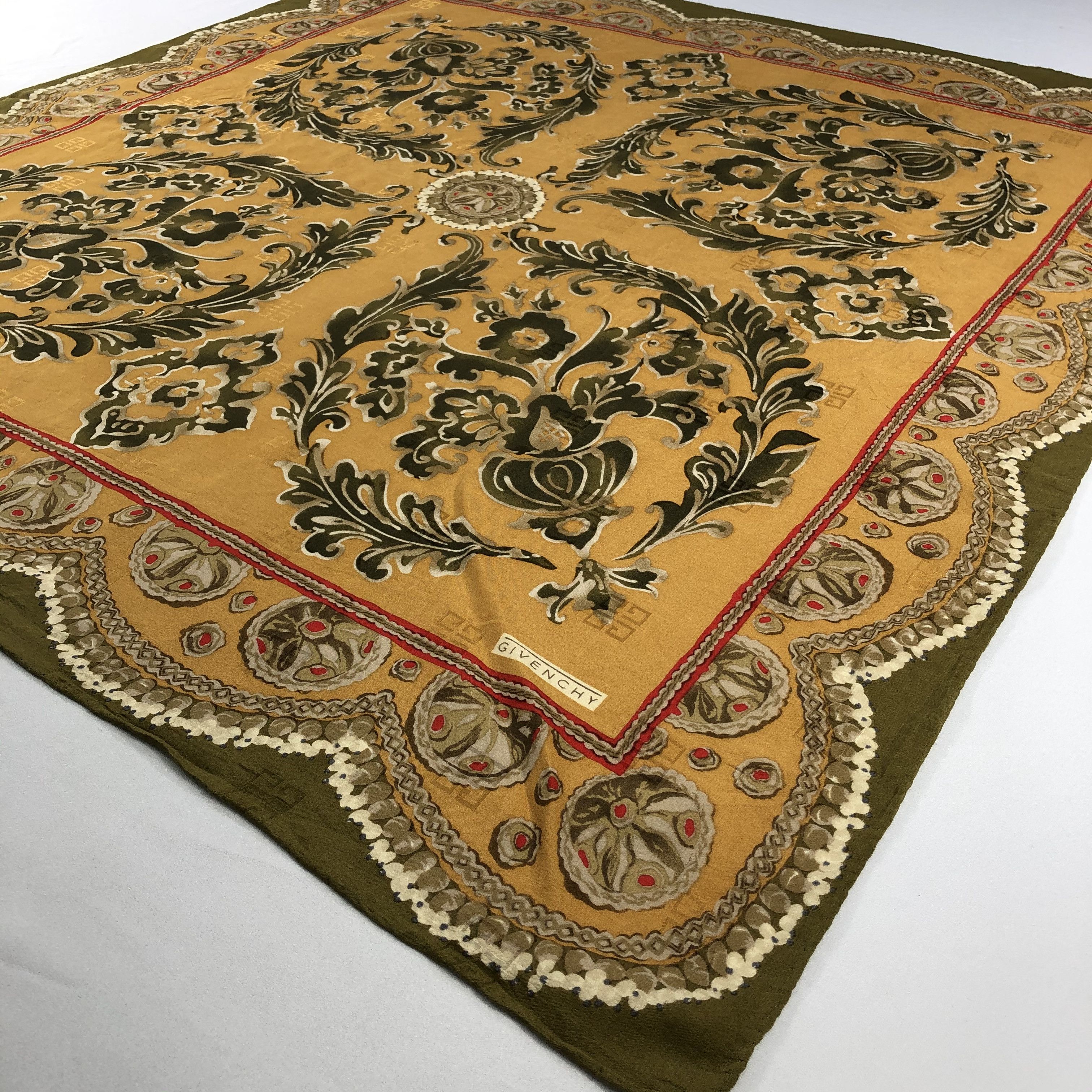Vintage Vintage Givenchy Silk Scarf Size ONE SIZE - 3 Thumbnail