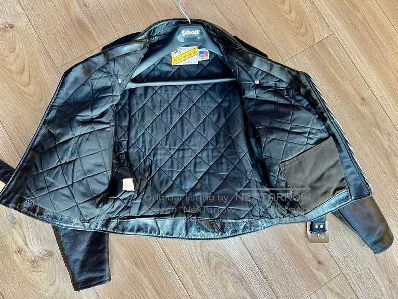 Schott Schott Leather coat Size US XXS / EU 40 - 5 Thumbnail