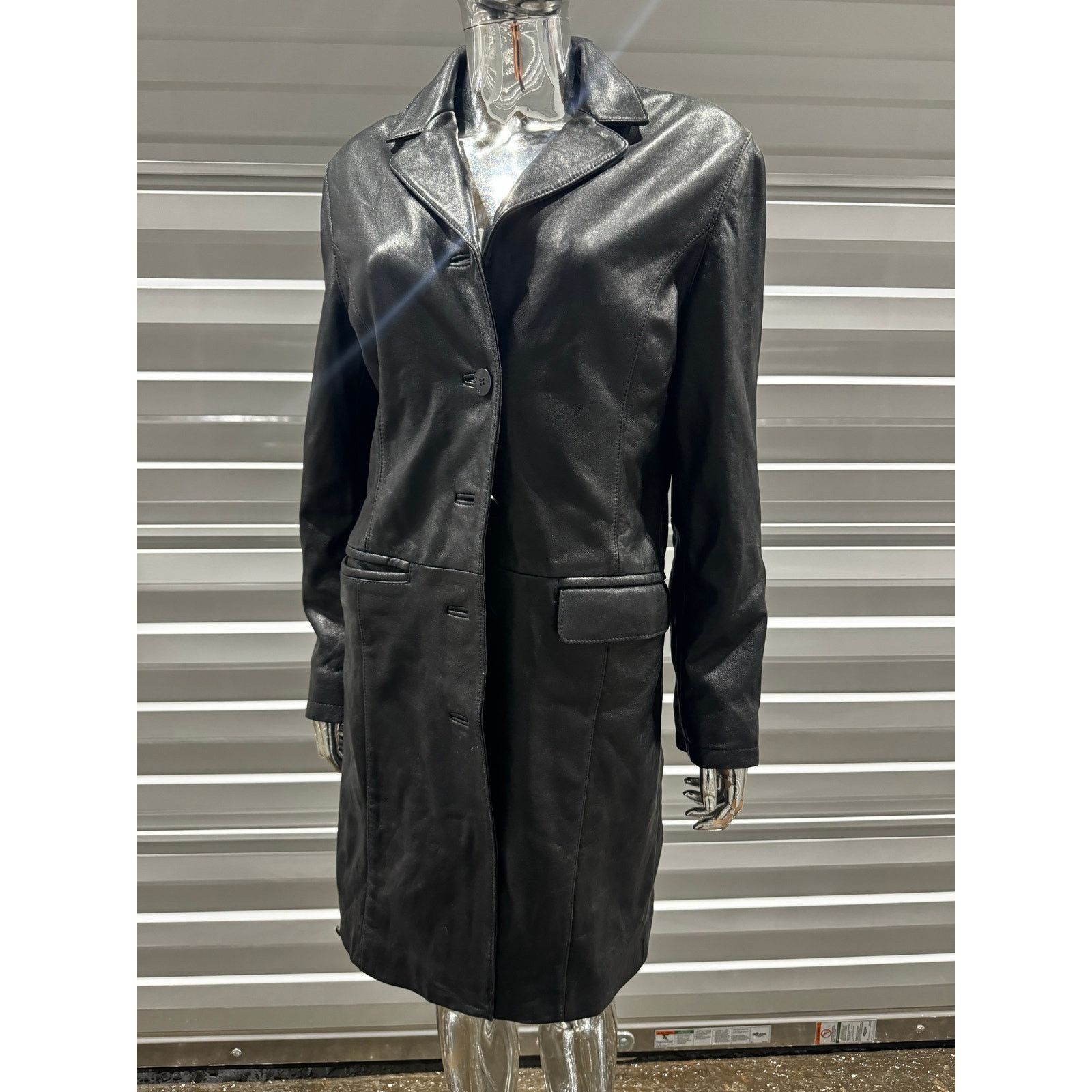 Vintage VTG LEATHER JACKET Size M / US 6-8 / IT 42-44 - 1 Thumbnail
