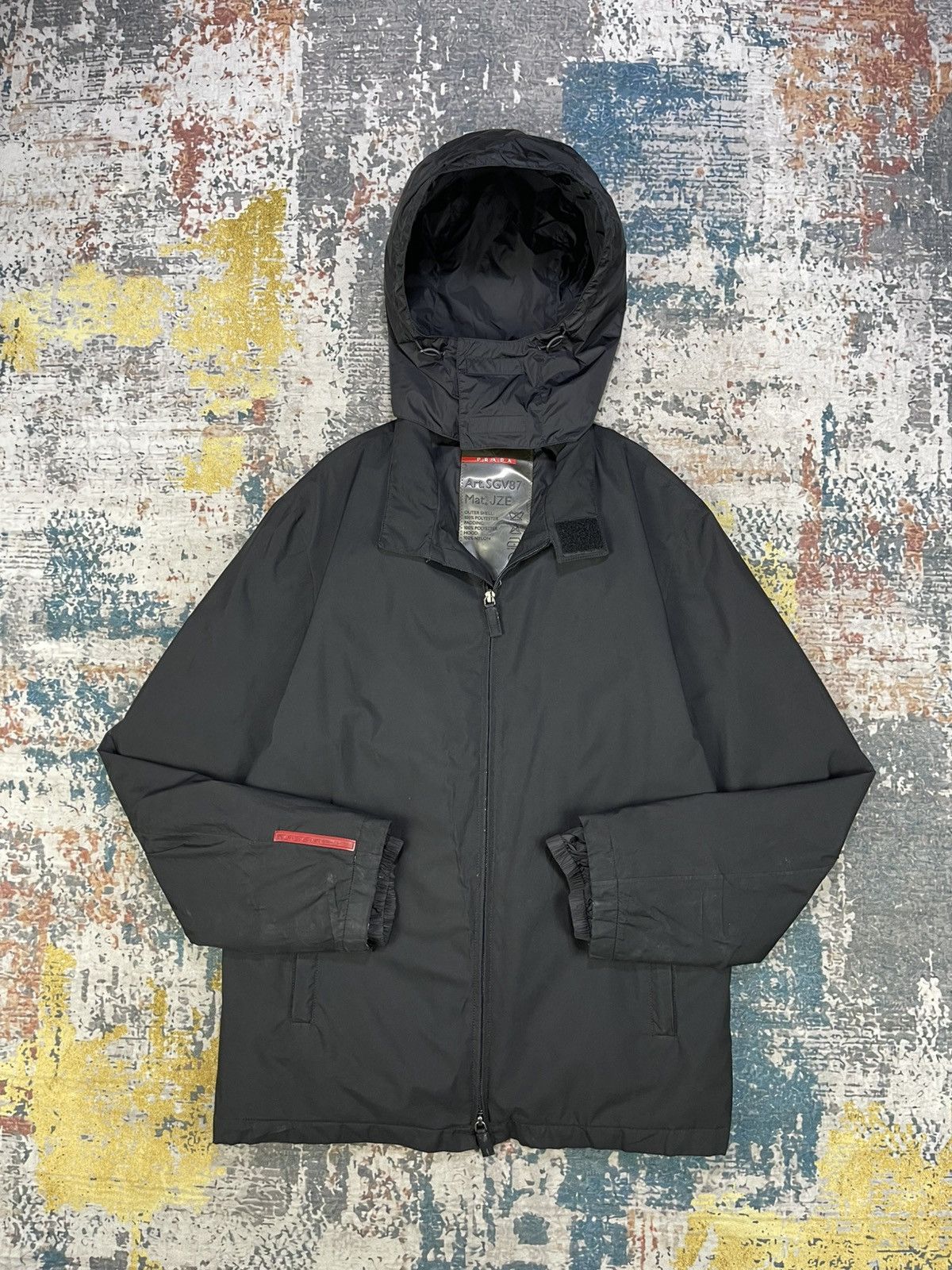 Prada Prada Gore-tex SGV87 Mat.JZE Hid Hoodie Sport Jacket | Grailed
