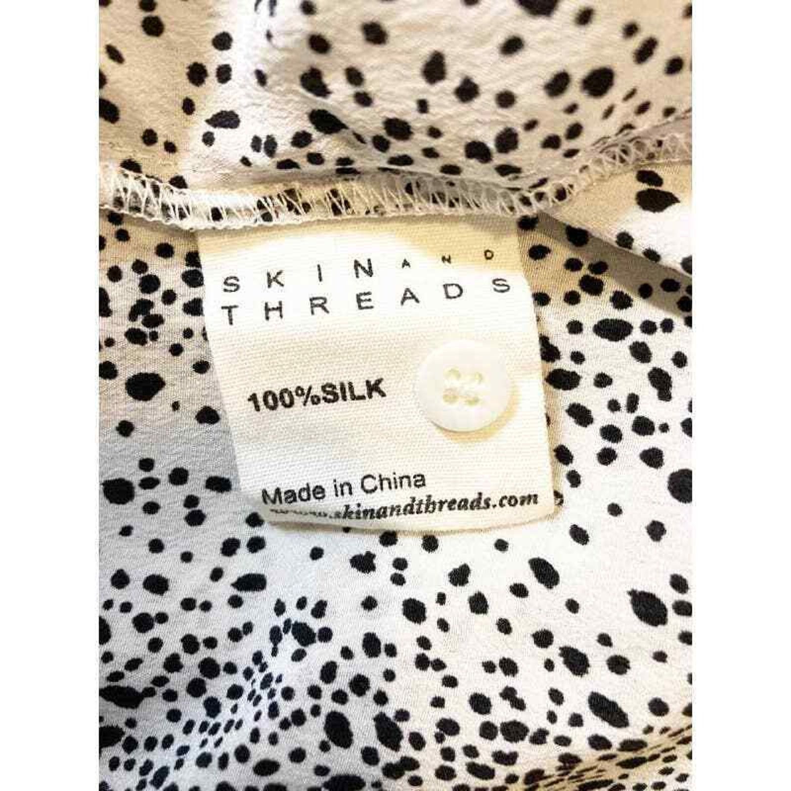 Other Skin and Threads Silk Polka Dot Midi Dress Size 0 Size XS / US 0-2 / IT 36-38 - 11 Thumbnail