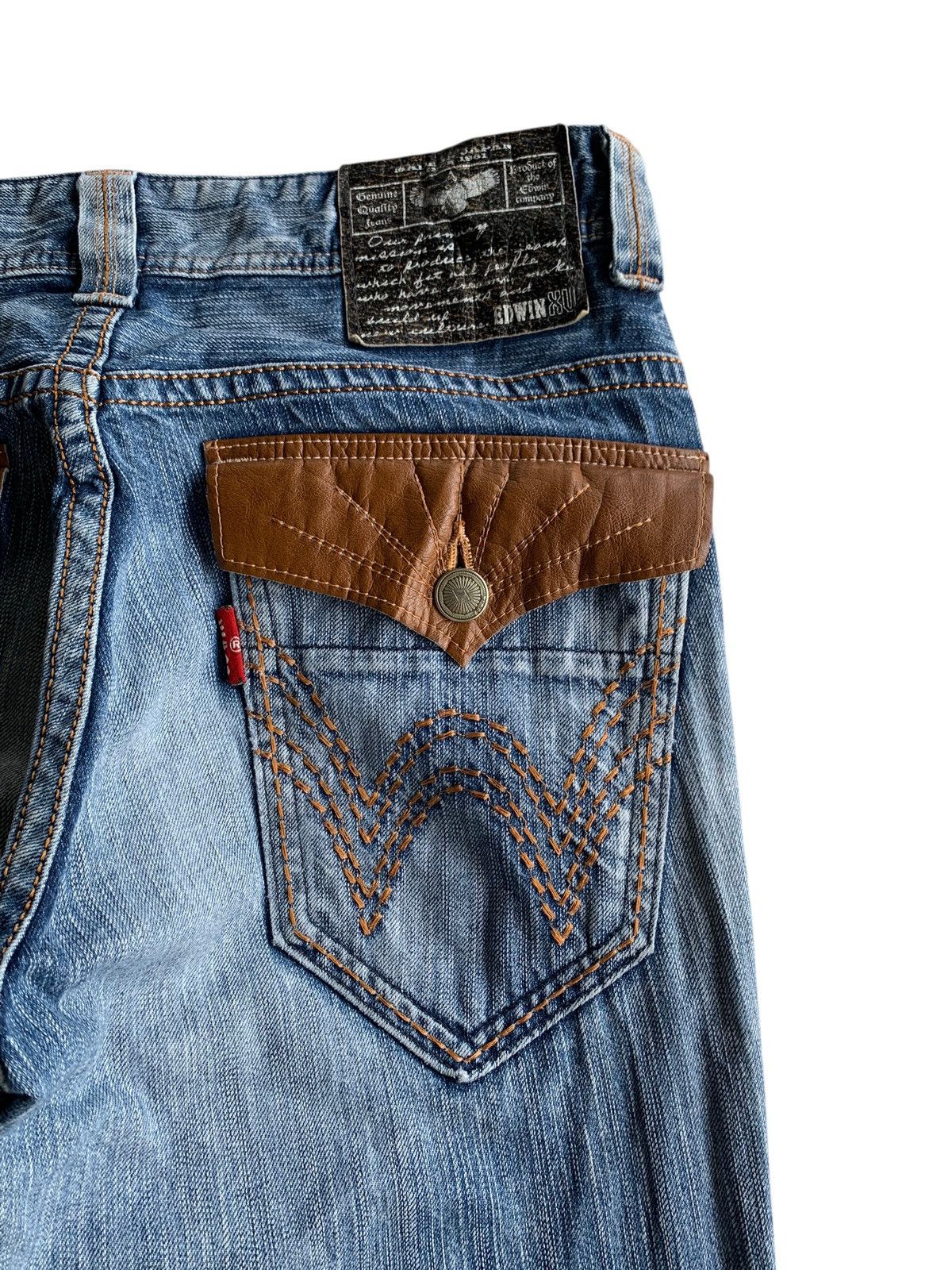 Edwin VINTAGE FLARE EDWIN XV NAVAJO FADED&RUSTY JAPANESE DENIM Size US 34 / EU 50 - 14 Thumbnail