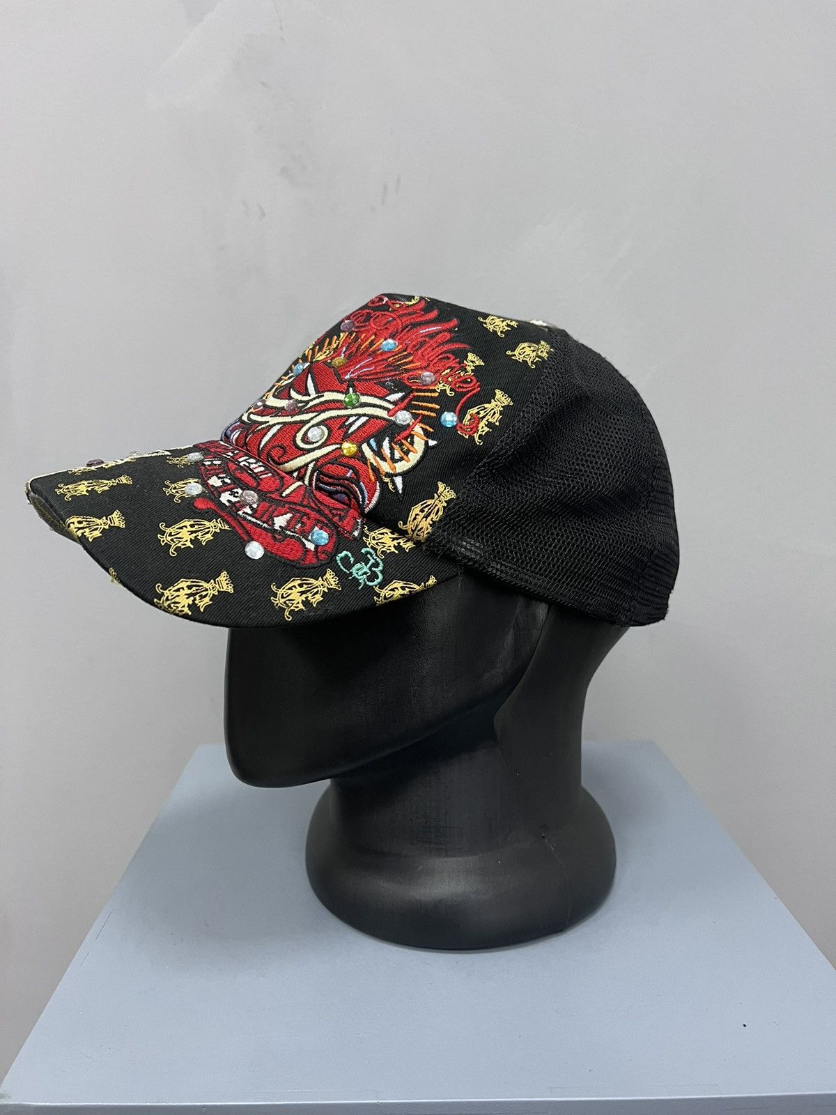 Christian Audigier × Ed Hardy × Japanese Brand Ed Hardy by Christian Audigier Cap Japanese Skull Death Y2K Size ONE SIZE - 5 Thumbnail