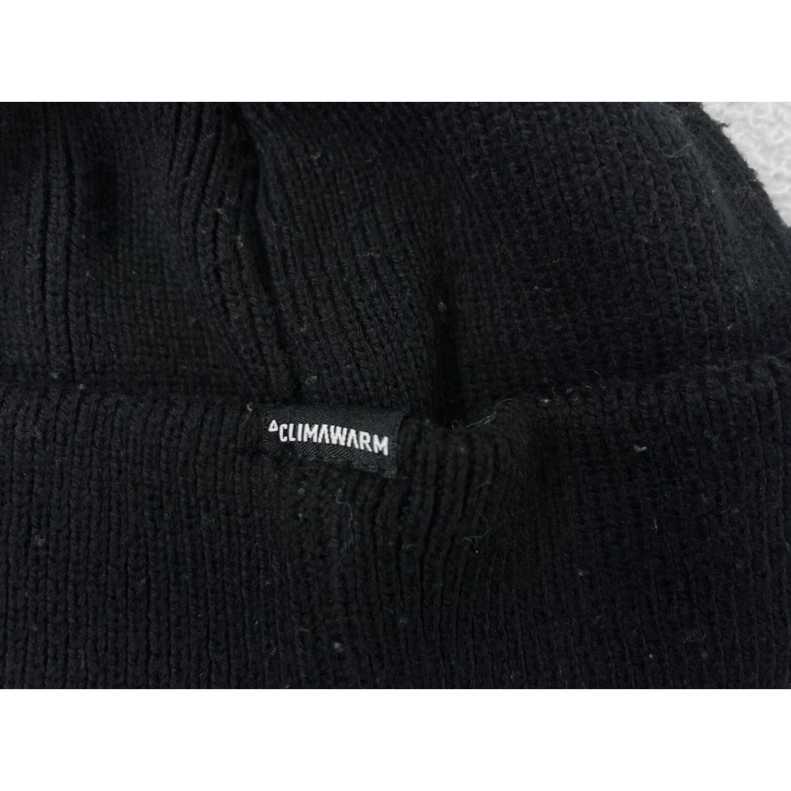 Adidas VINTAGE not applicable; item is Adidas Beanie Toque Adult One Size Black Knit Climawarm 100% Acrylic Snow Ski Size ONE SIZE - 4 Thumbnail
