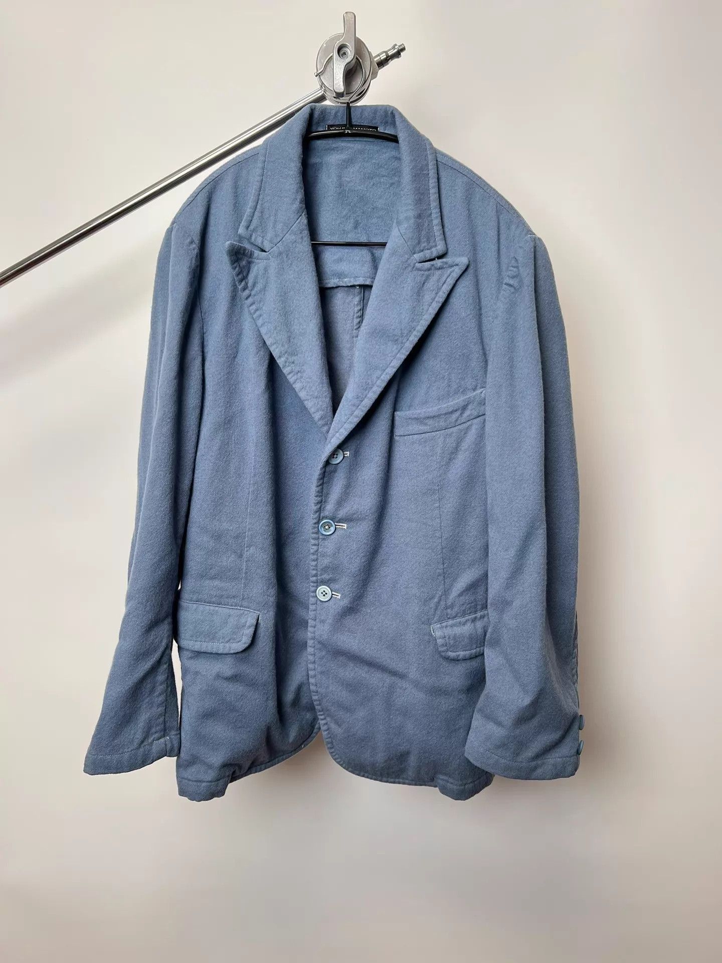 Yohji Yamamoto Blue Light Jacket - Size L Size US L / EU 52-54 / 3 - 1 Thumbnail