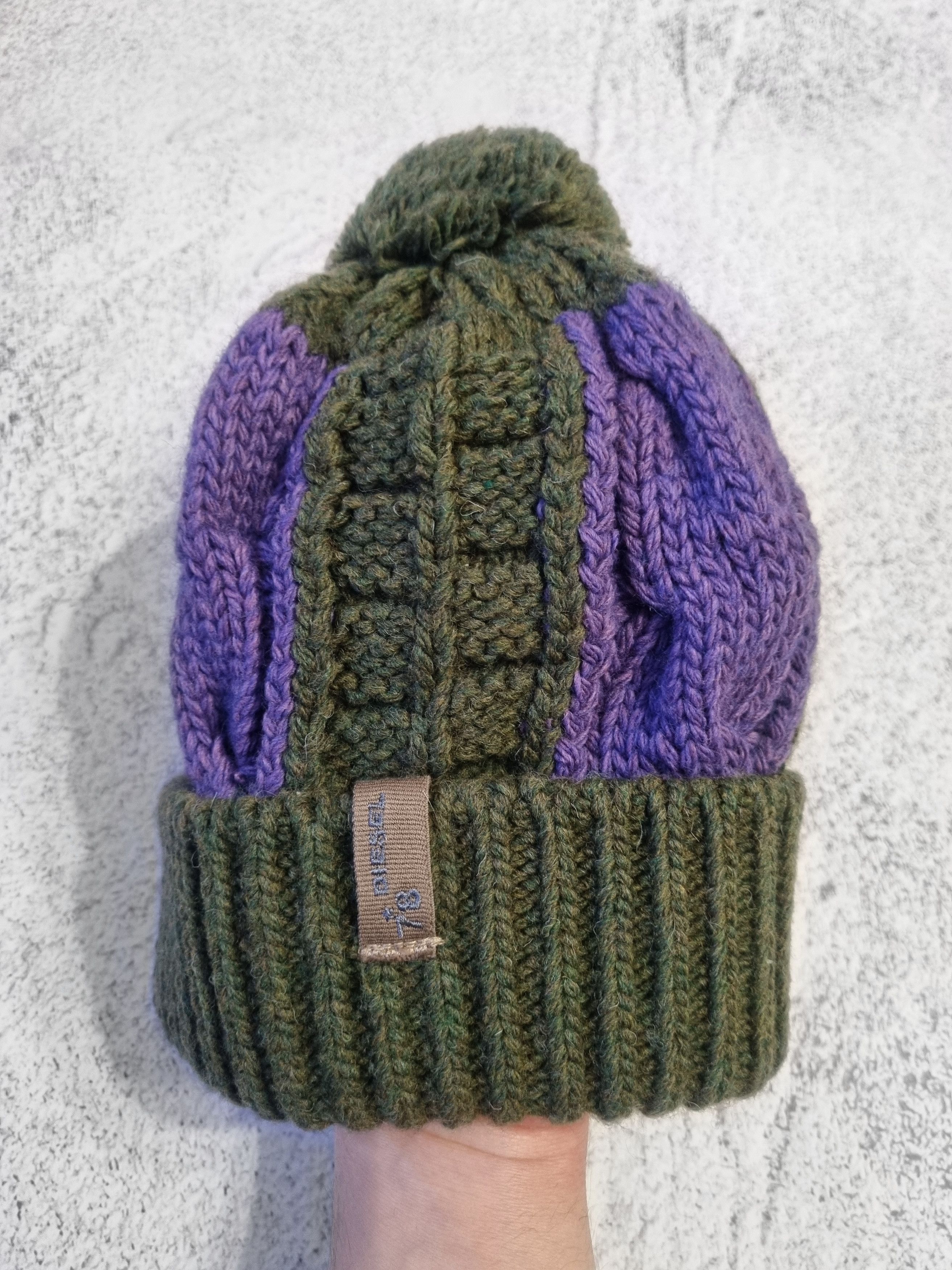 Diesel Diesel Knit Winter Set Pom Pom Beanie & Gloves Size ONE SIZE - 4 Thumbnail