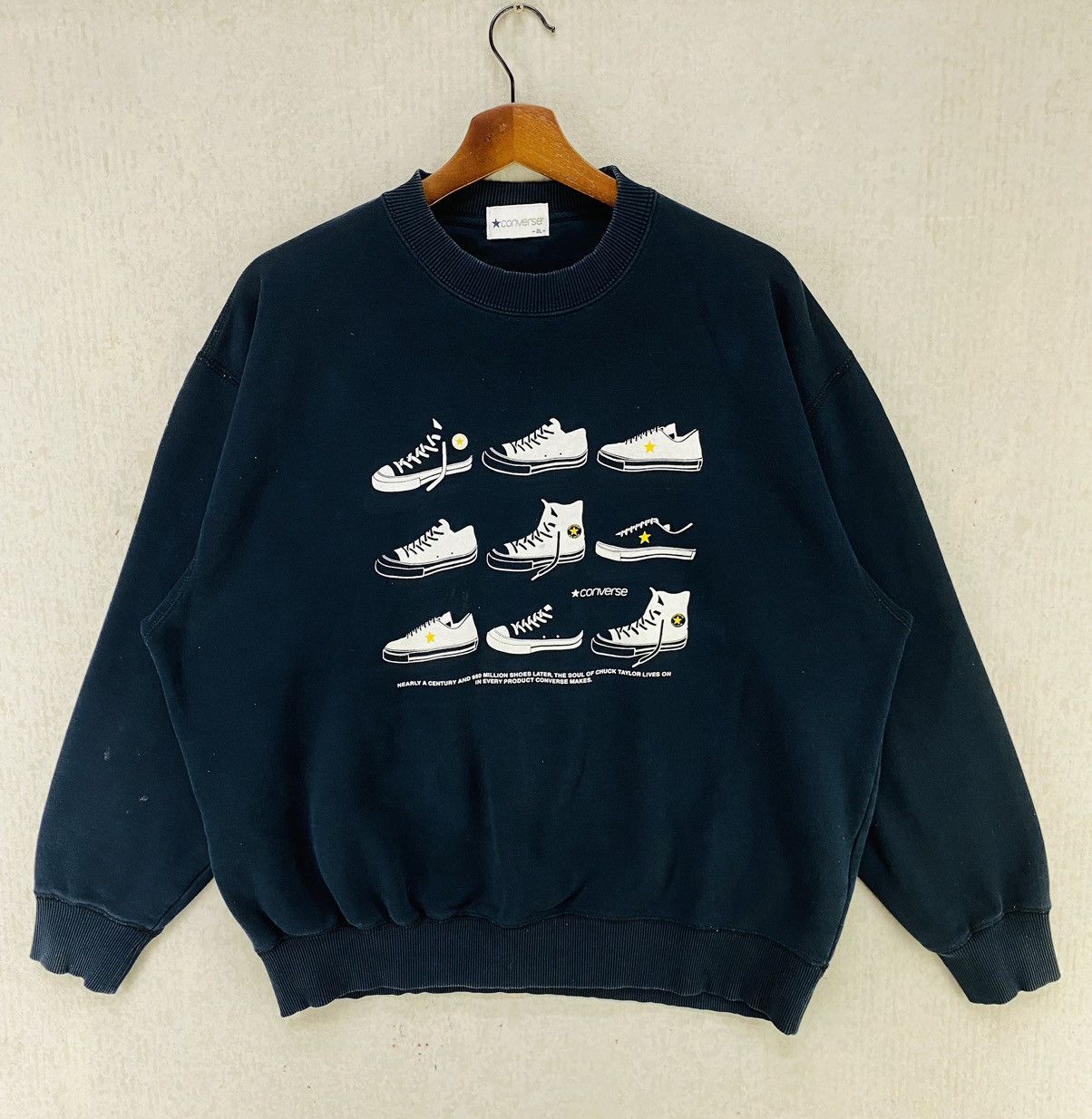 Converse Converse Sweatshirt Big Logo Pullover Crewneck Size US L / EU 52-54 / 3 - 1 Thumbnail