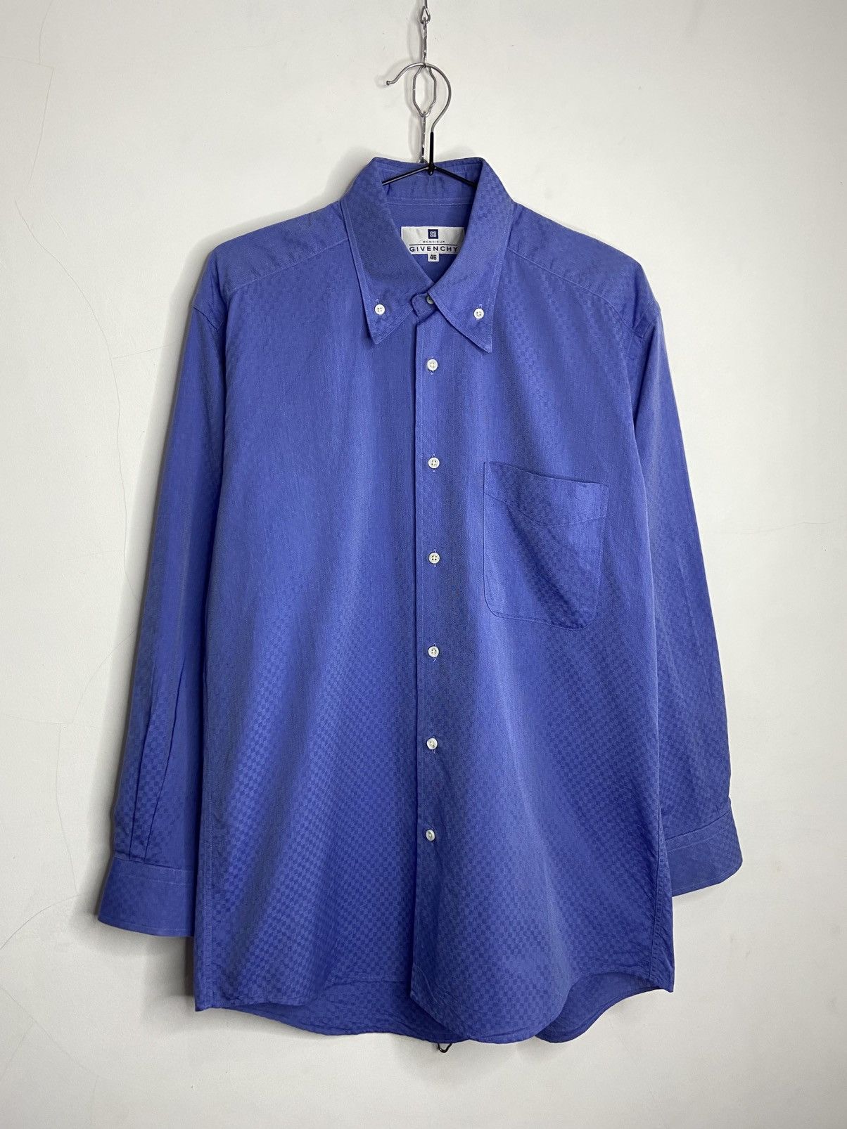 Givenchy Vintage Givenchy Paris Jacquard Pattern ButtonDown Shirts Size US L / EU 52-54 / 3 - 11 Thumbnail