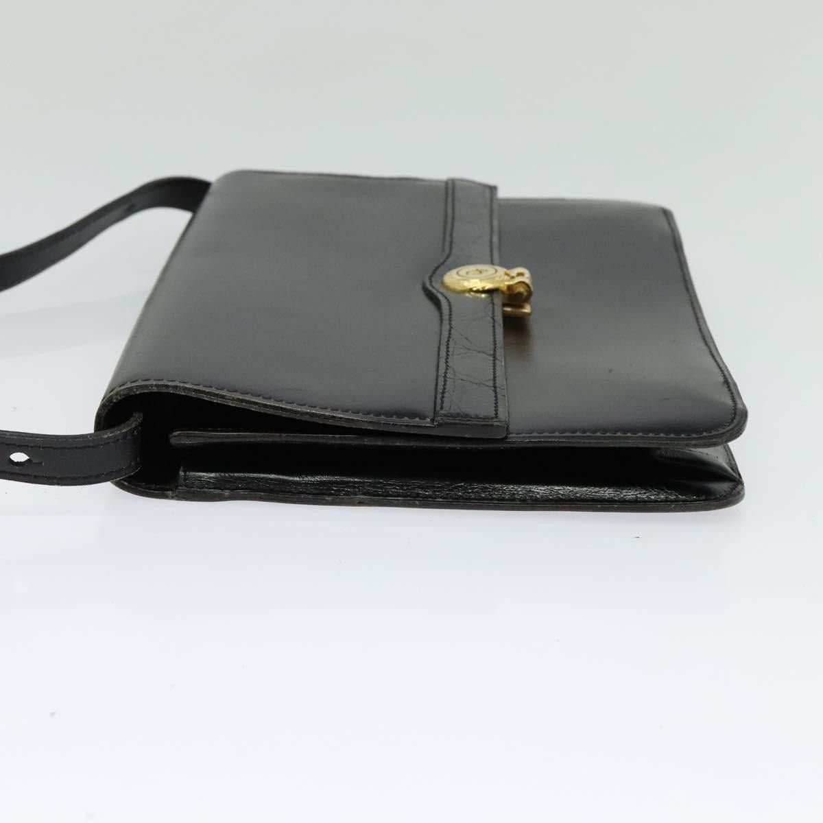 Dior DIOR Shoulder Bag Leather Black Gold Size ONE SIZE - 4 Thumbnail