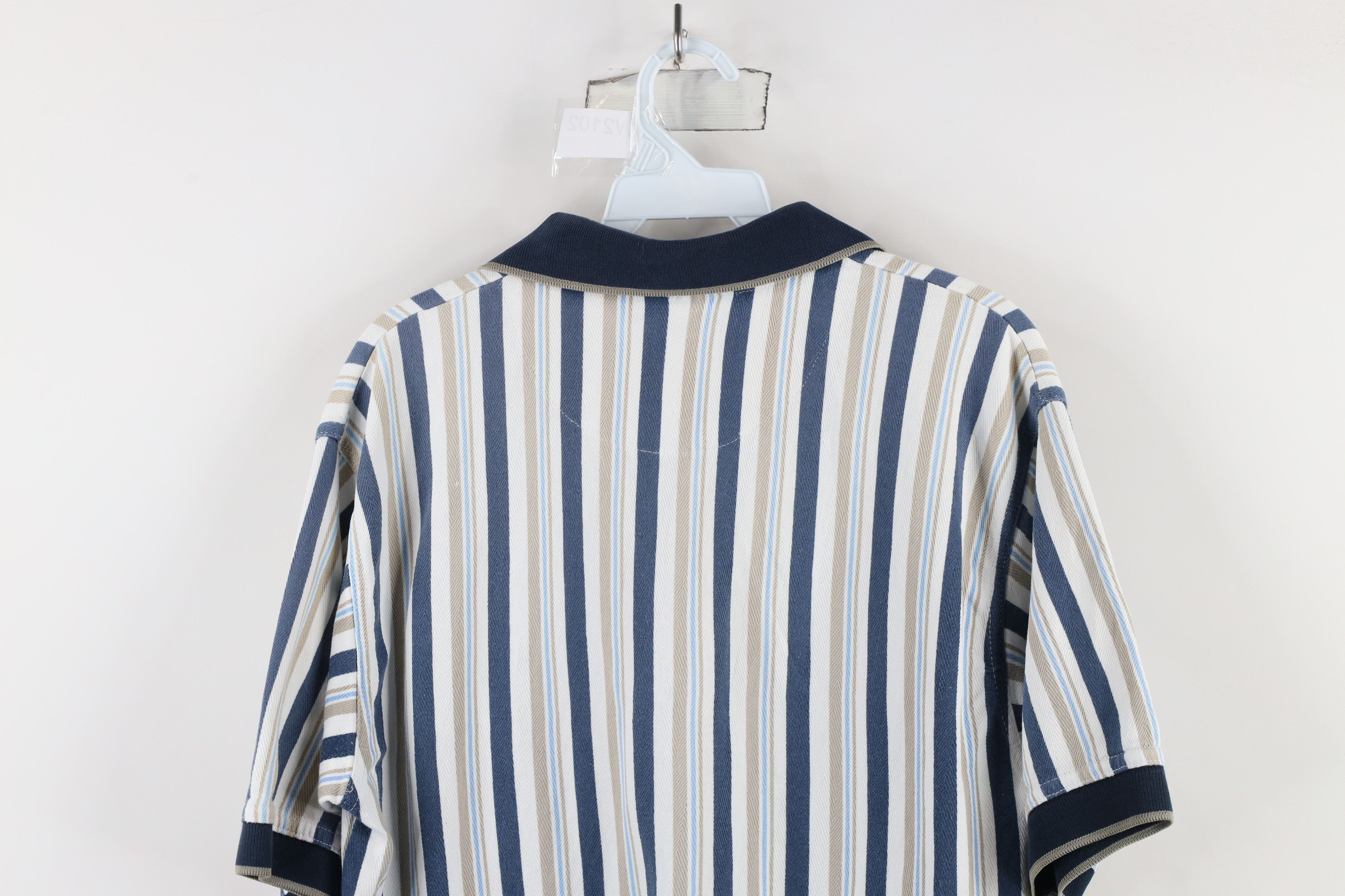 Vintage Vintage 90s Streetwear Block Collared Polo Shirt Cotton Size US M / EU 48-50 / 2 - 13 Thumbnail