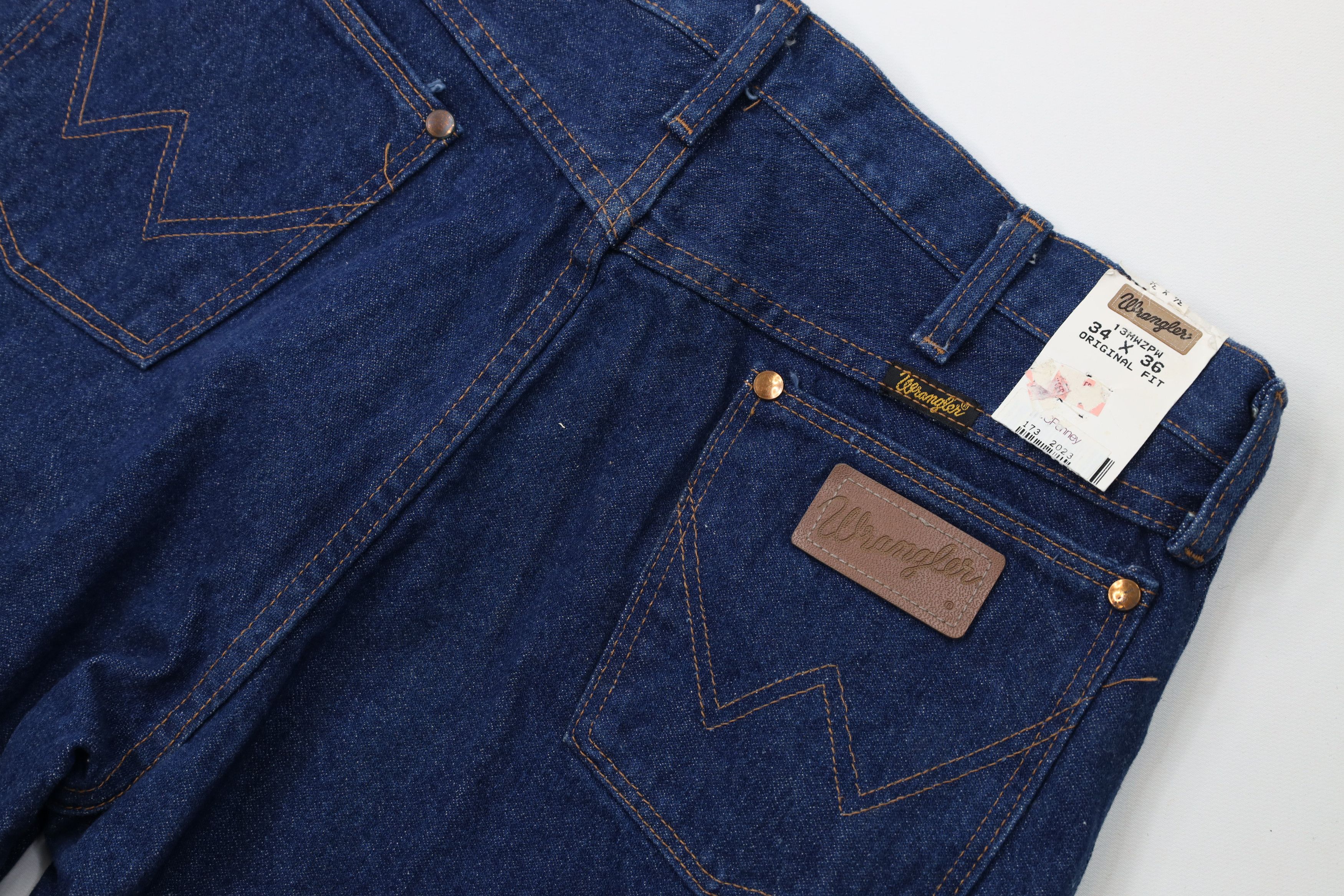 Wrangler Deadstock Vintage 90s Wrangler Fit Western Denim Jeans USA Size US 34 / EU 50 - 12 Thumbnail