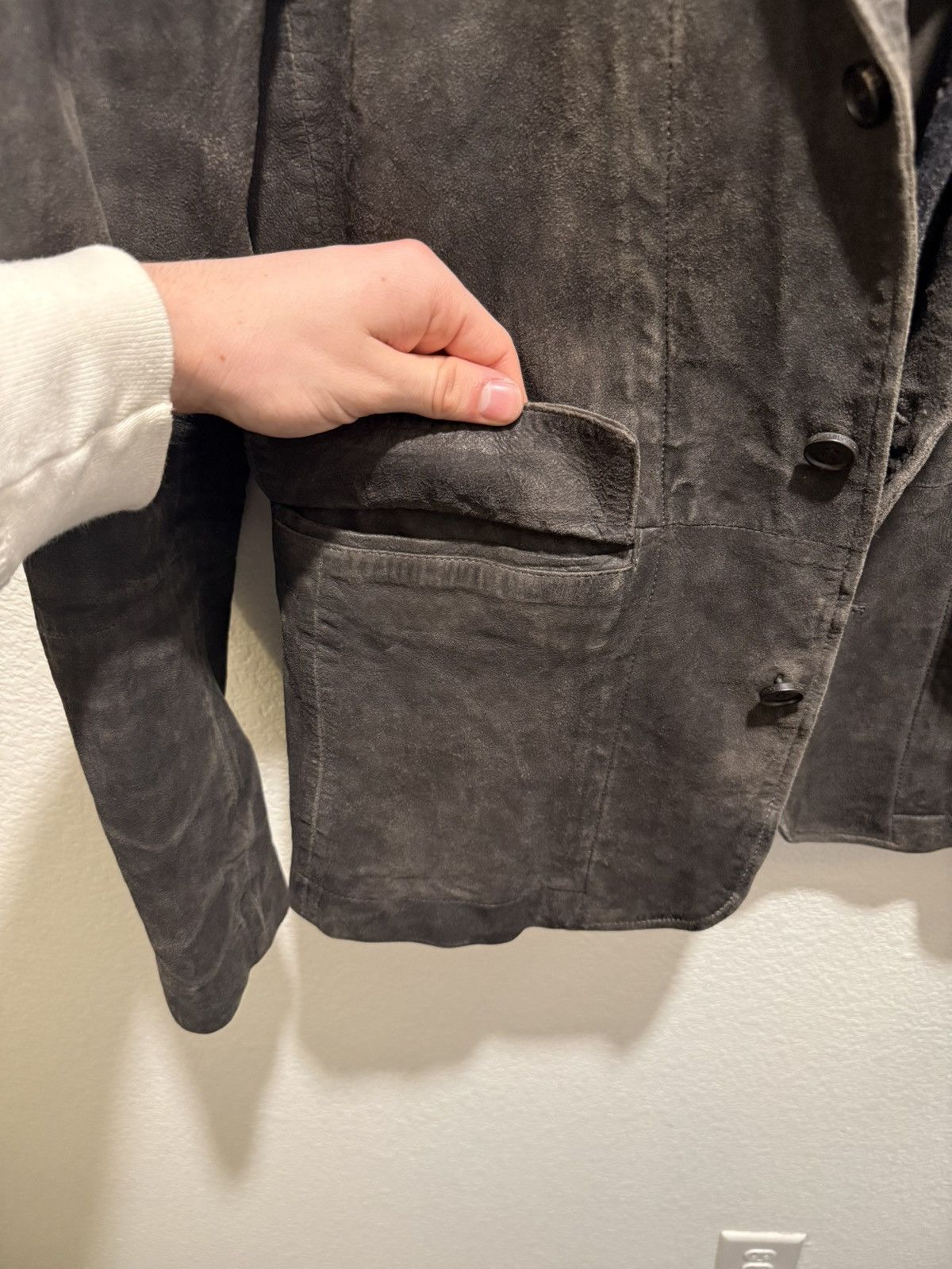 Allsaints AllSaints Leather Survey Blazer Jacket Size US M / EU 48-50 / 2 - 21 Thumbnail