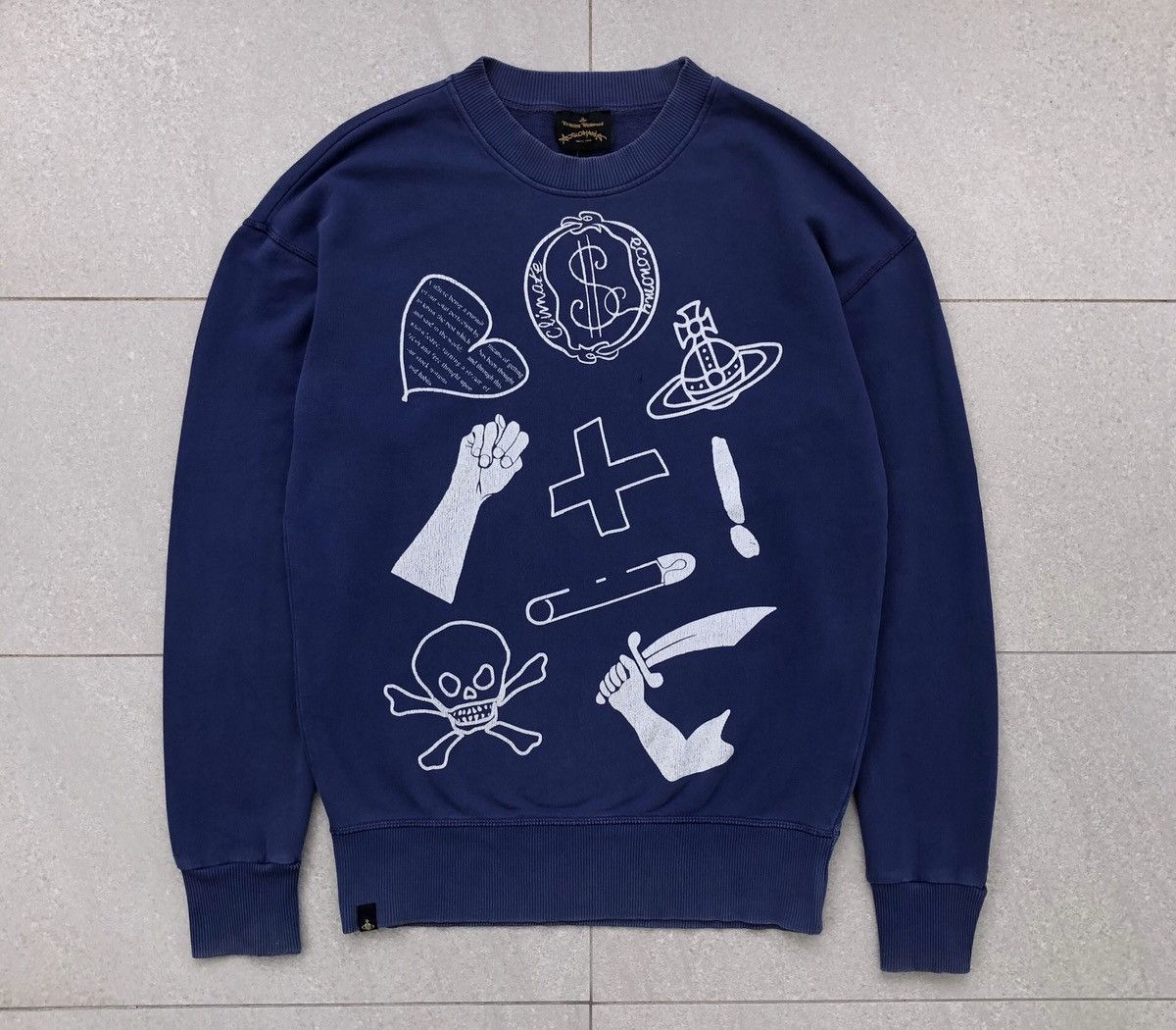 Vivienne Westwood Vivienne Westwood Anglomania Big Logo Sweatshirt Size US M / EU 48-50 / 2 - 2 Thumbnail