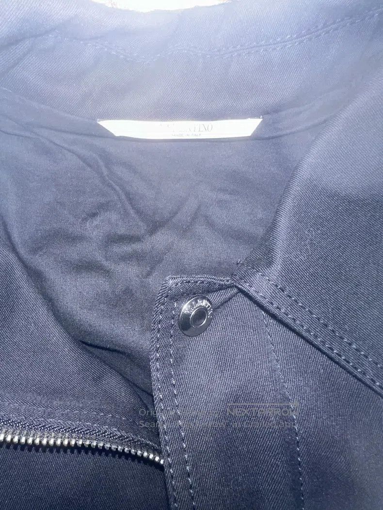 Valentino Valentino Solid color zippered lapel jacket jacket Size US XS / EU 42 / 0 - 3 Thumbnail